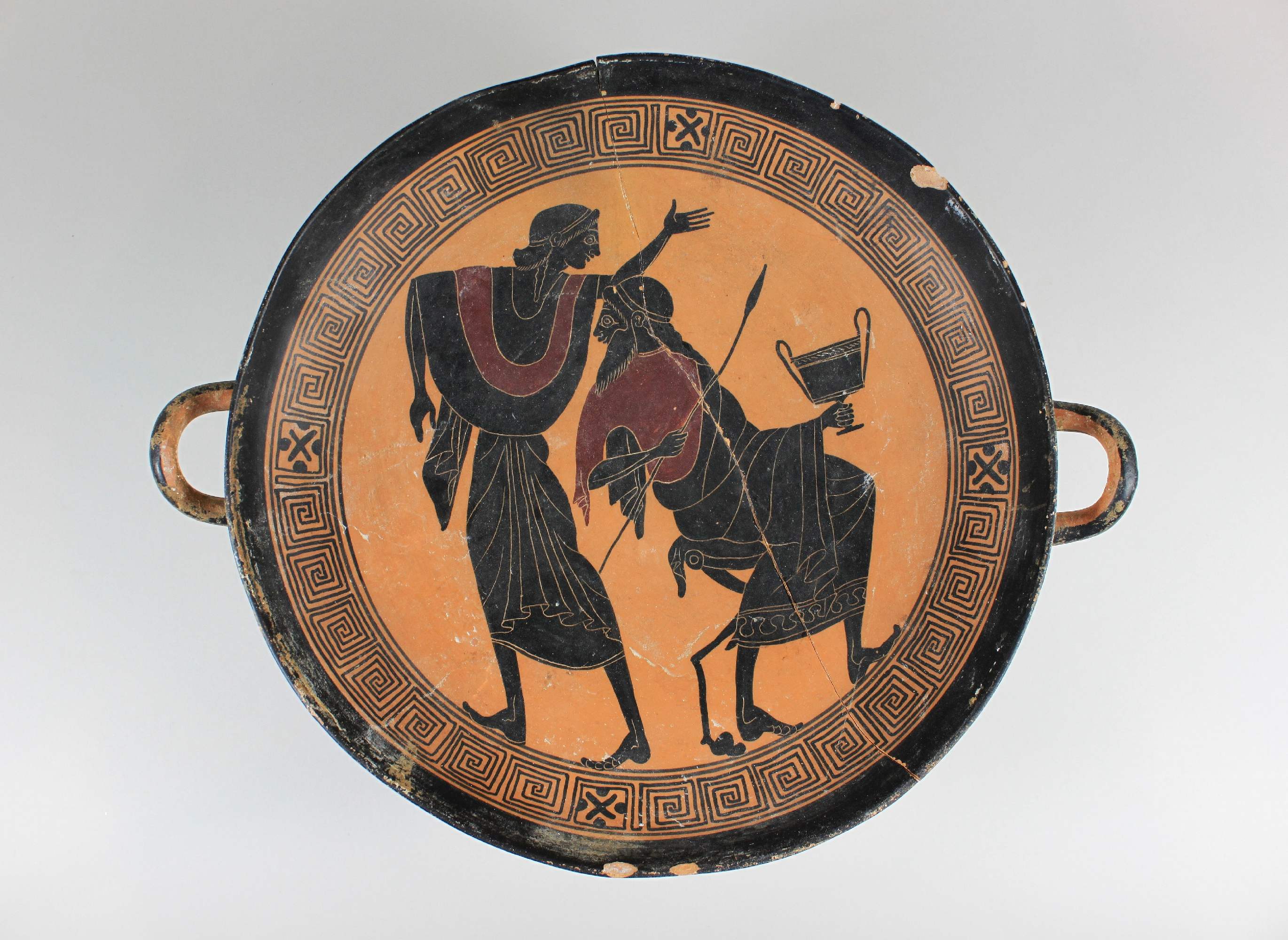 Etruskische Platte auf hohem Fuß - Image 3 of 3