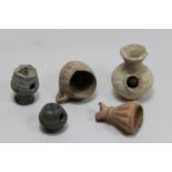 5x Keramikobjekte, römisch-ägyptisch, v. Chr.