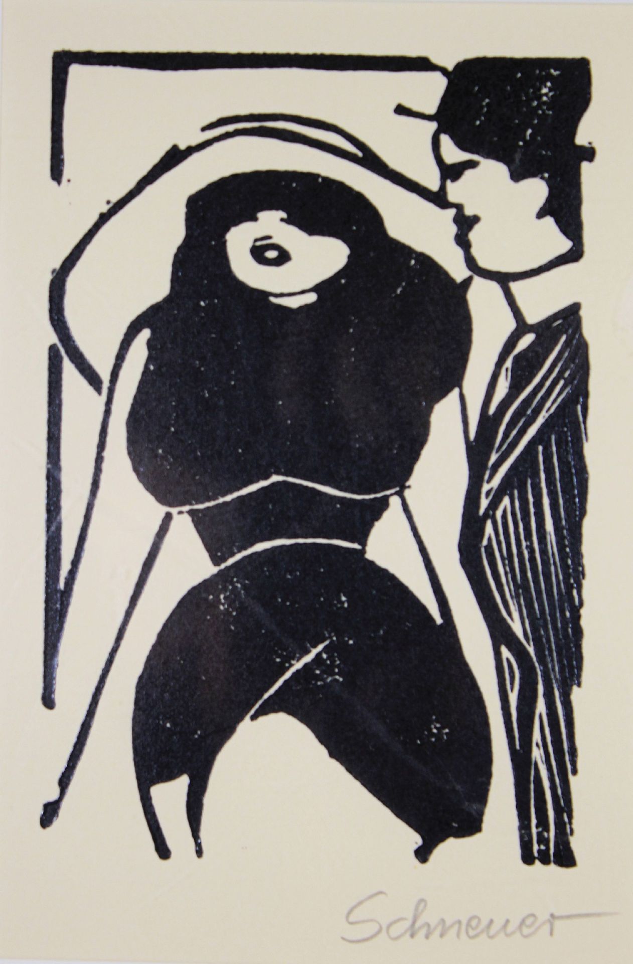 David Schneuer (polnisch, 1905-1988), Konvolut 15 Linolschnitt - Bild 3 aus 4