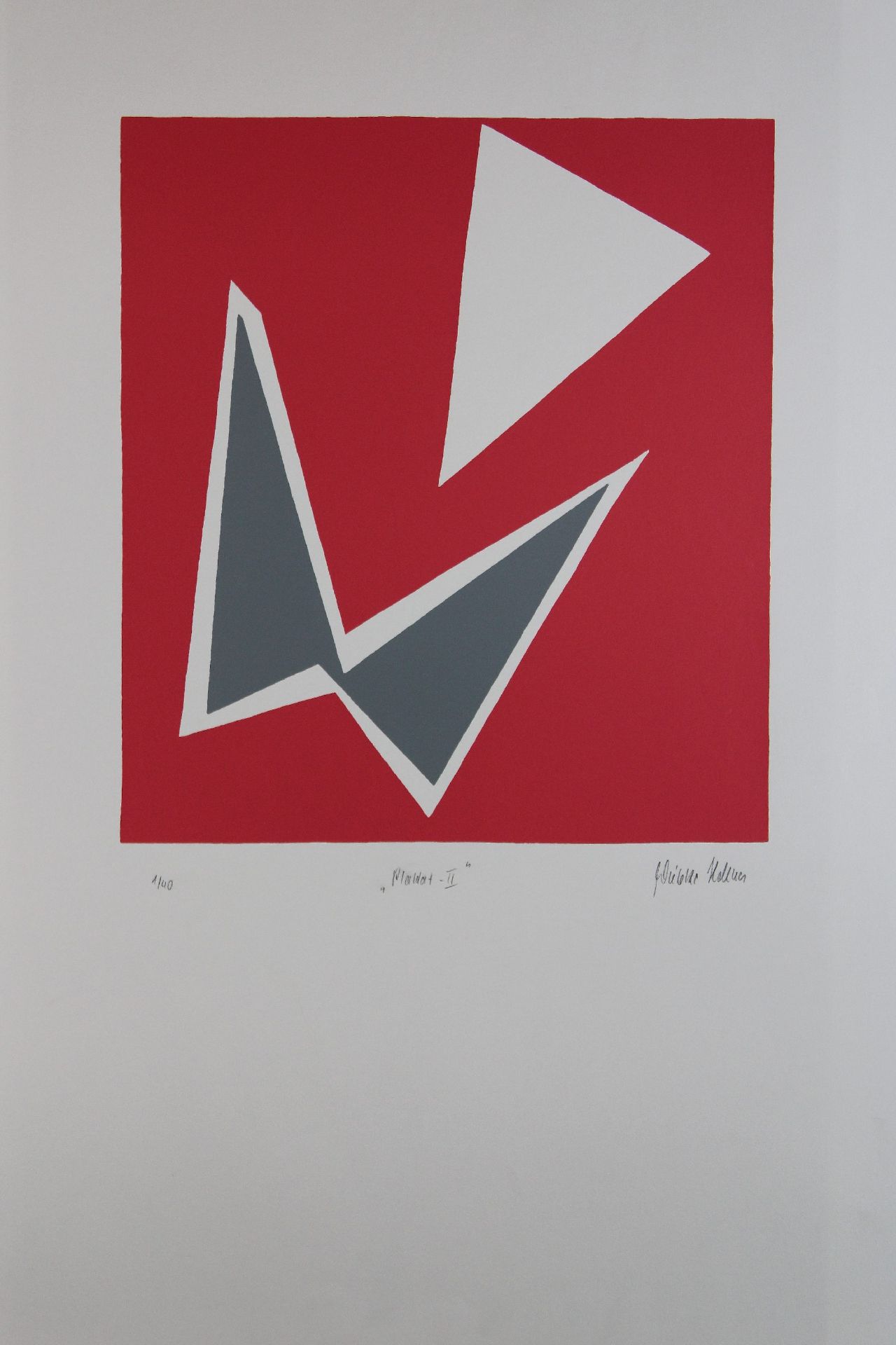 Unbekannter Künstler, Plakat II, Serigraphie