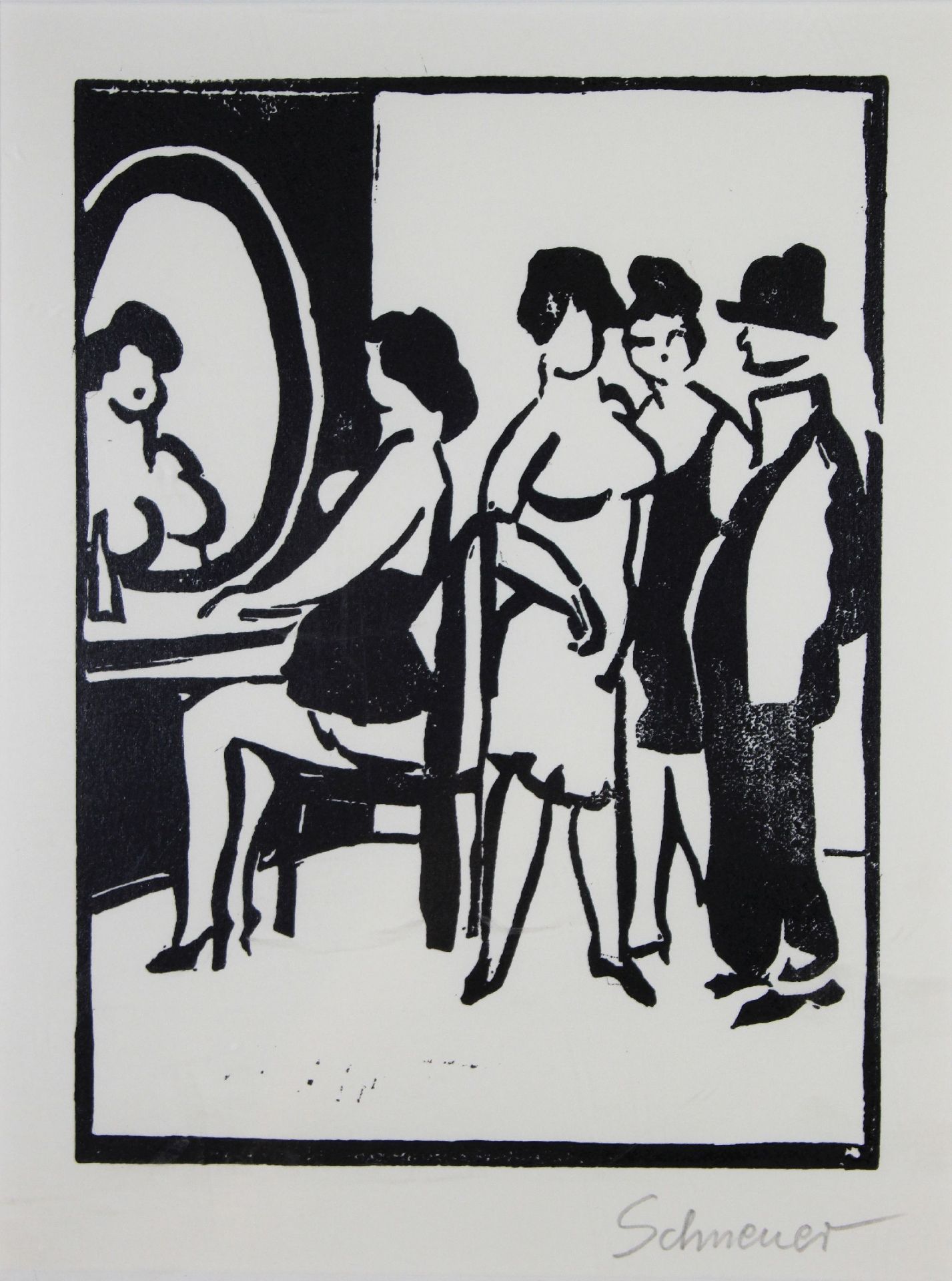 David Schneuer (polnisch, 1905-1988), Konvolut 15 Linolschnitt - Bild 4 aus 4