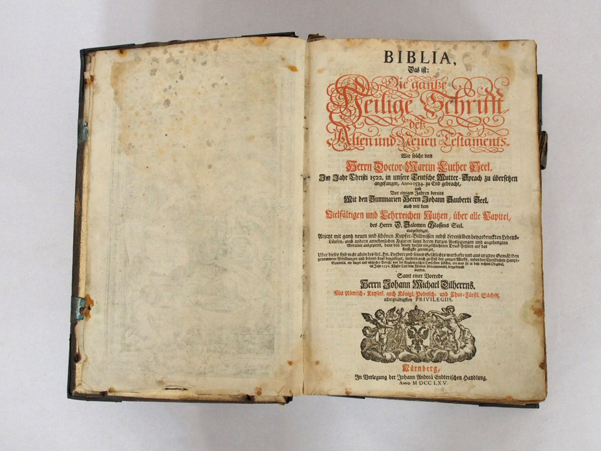 LUTHER, Martin: Biblia - Das ist: Die gantze Heilige Schrift des Alten und Neuen Testaments