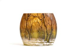 Vase "Paysage hiver"