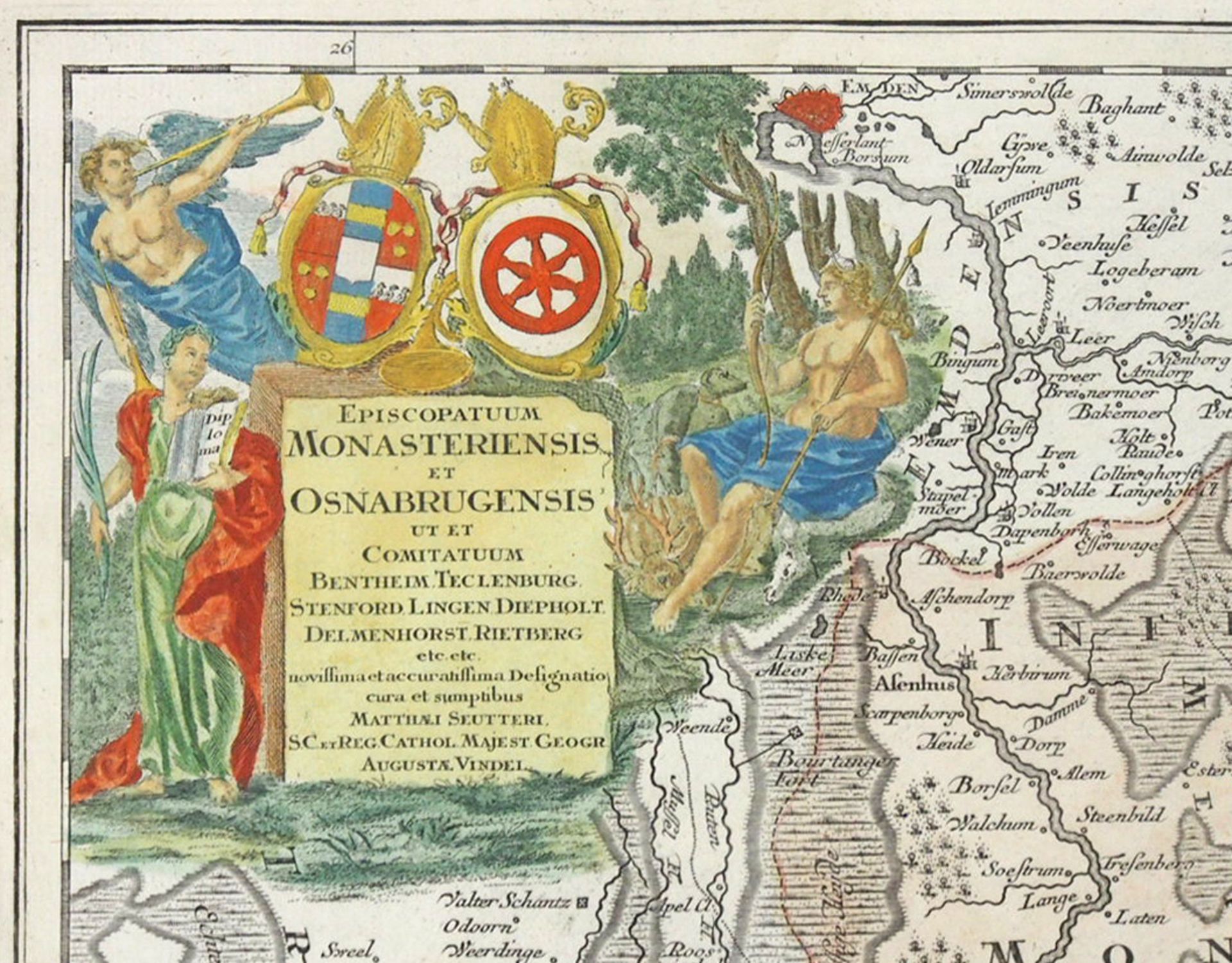 SEUTTER, Matthäus: Episcopatum Monasteriensis et Osnabrugensis - Bild 3 aus 3
