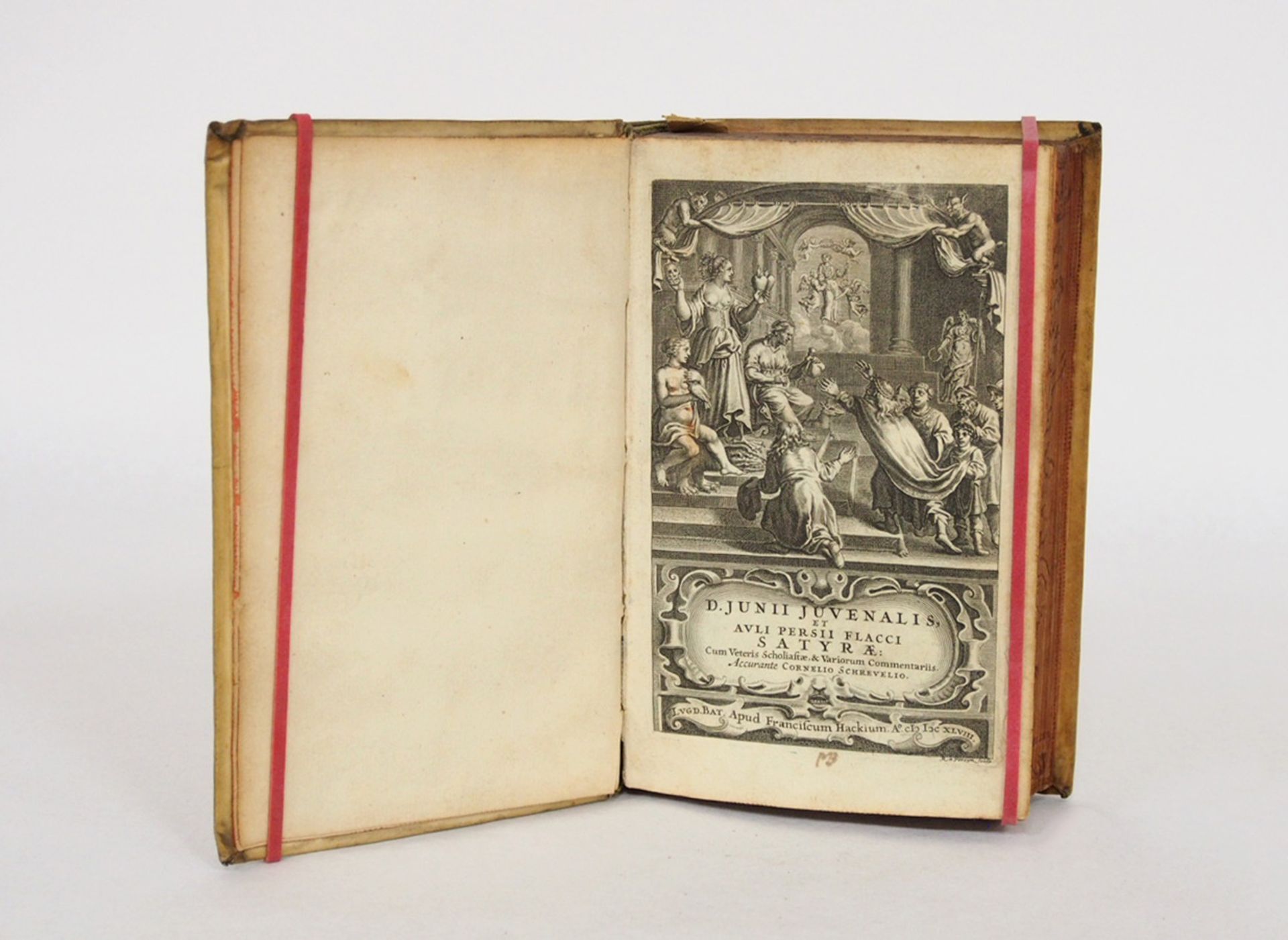 SCHREVELIUS, Cornelius: D. Junii Juvenalis et Avli Persii Flacci Satyrae - Bild 2 aus 3