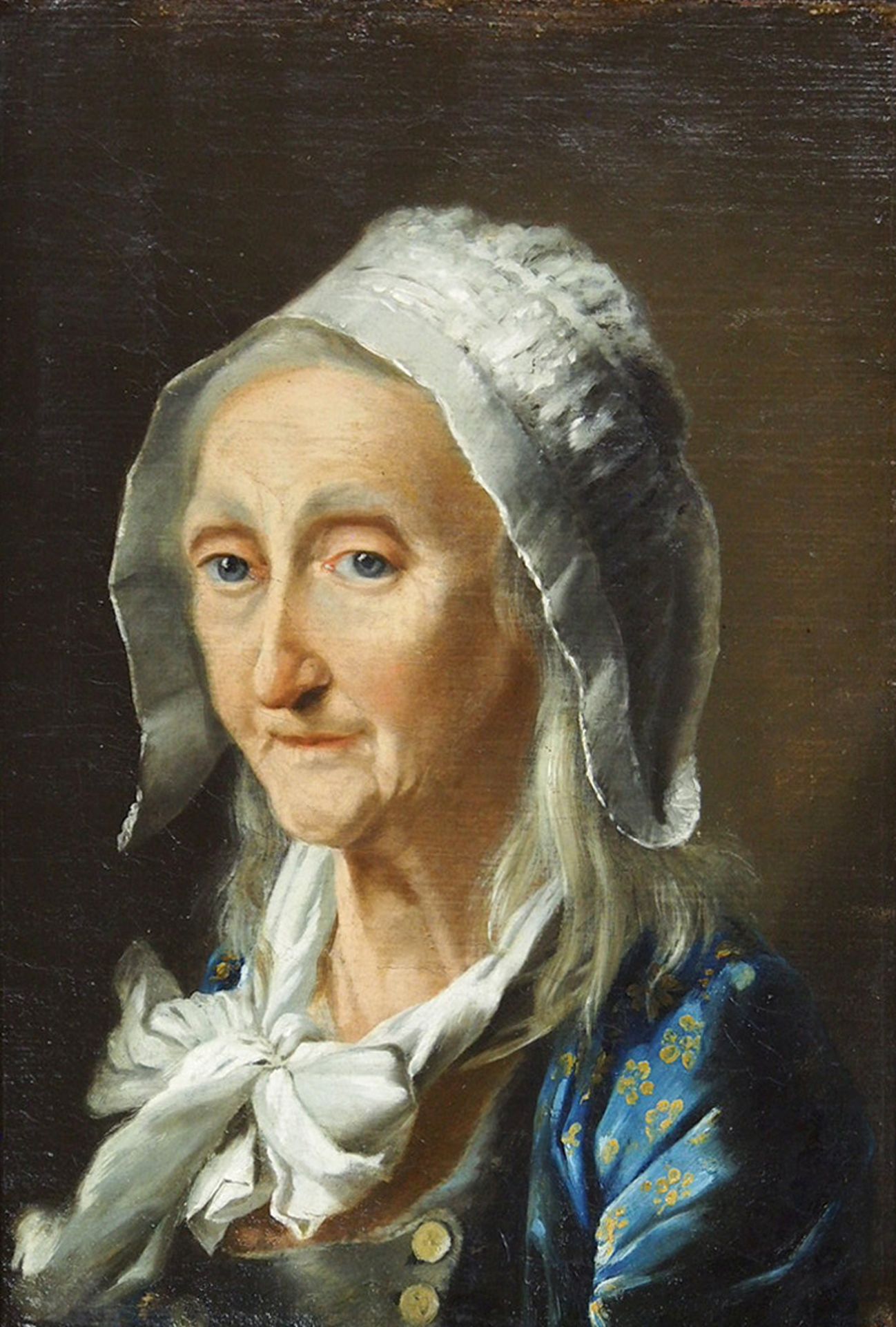 FRANZÖSISCHER MEISTER: Porträt einer alten Frau mit Haube