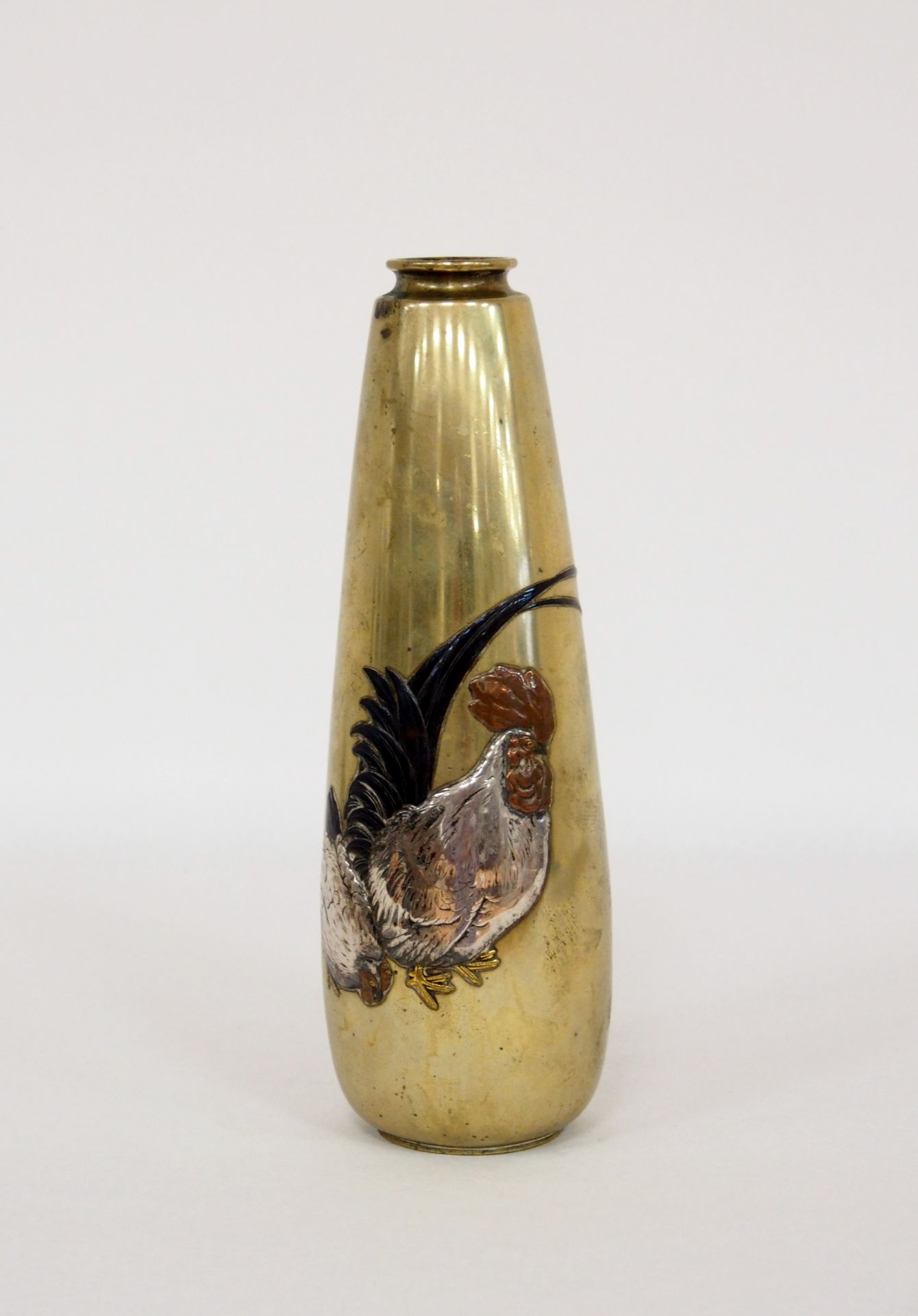 Vase mit "Hahn und Henne"