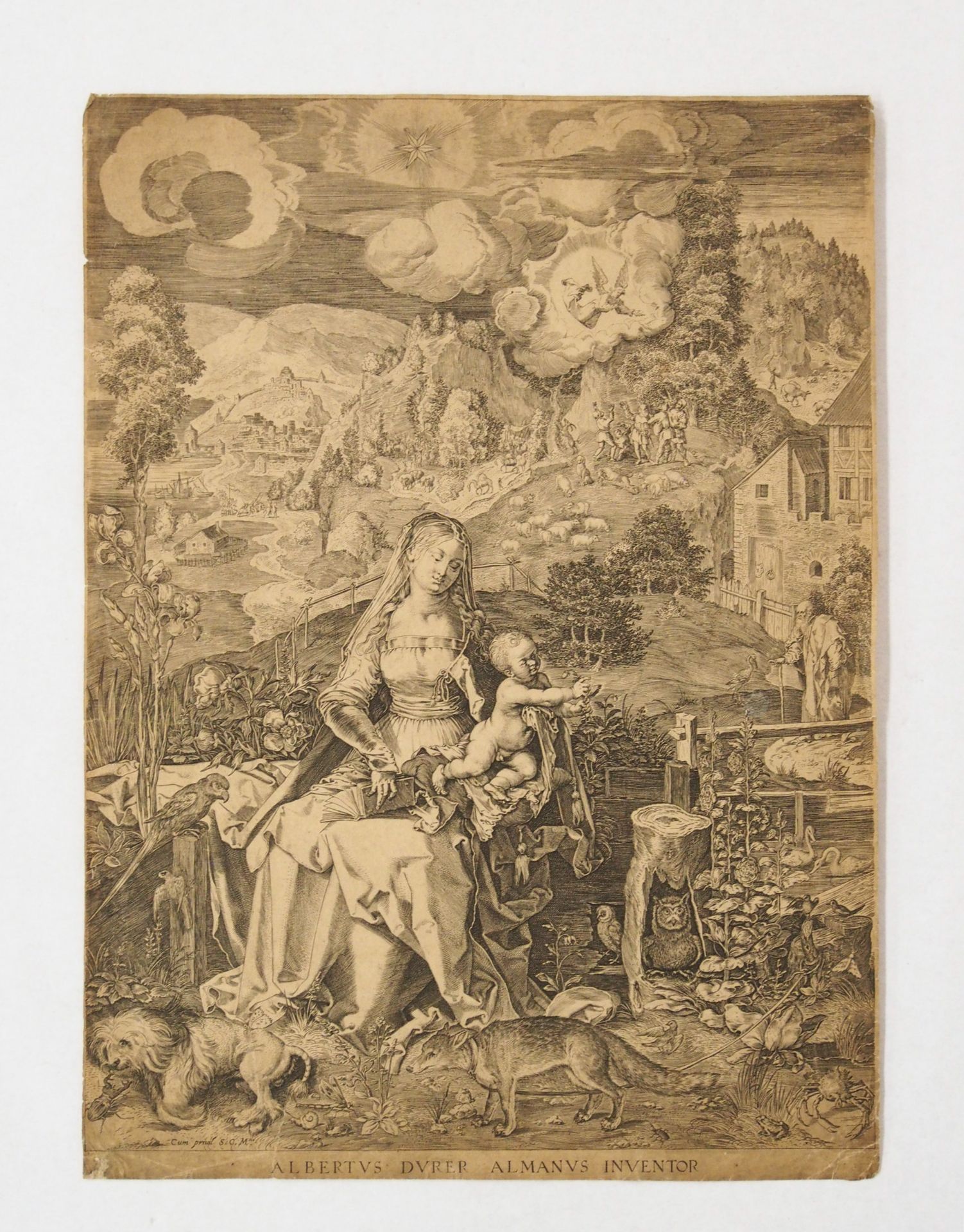 SADELER, Aegidius: Maria mit den vielen Tieren