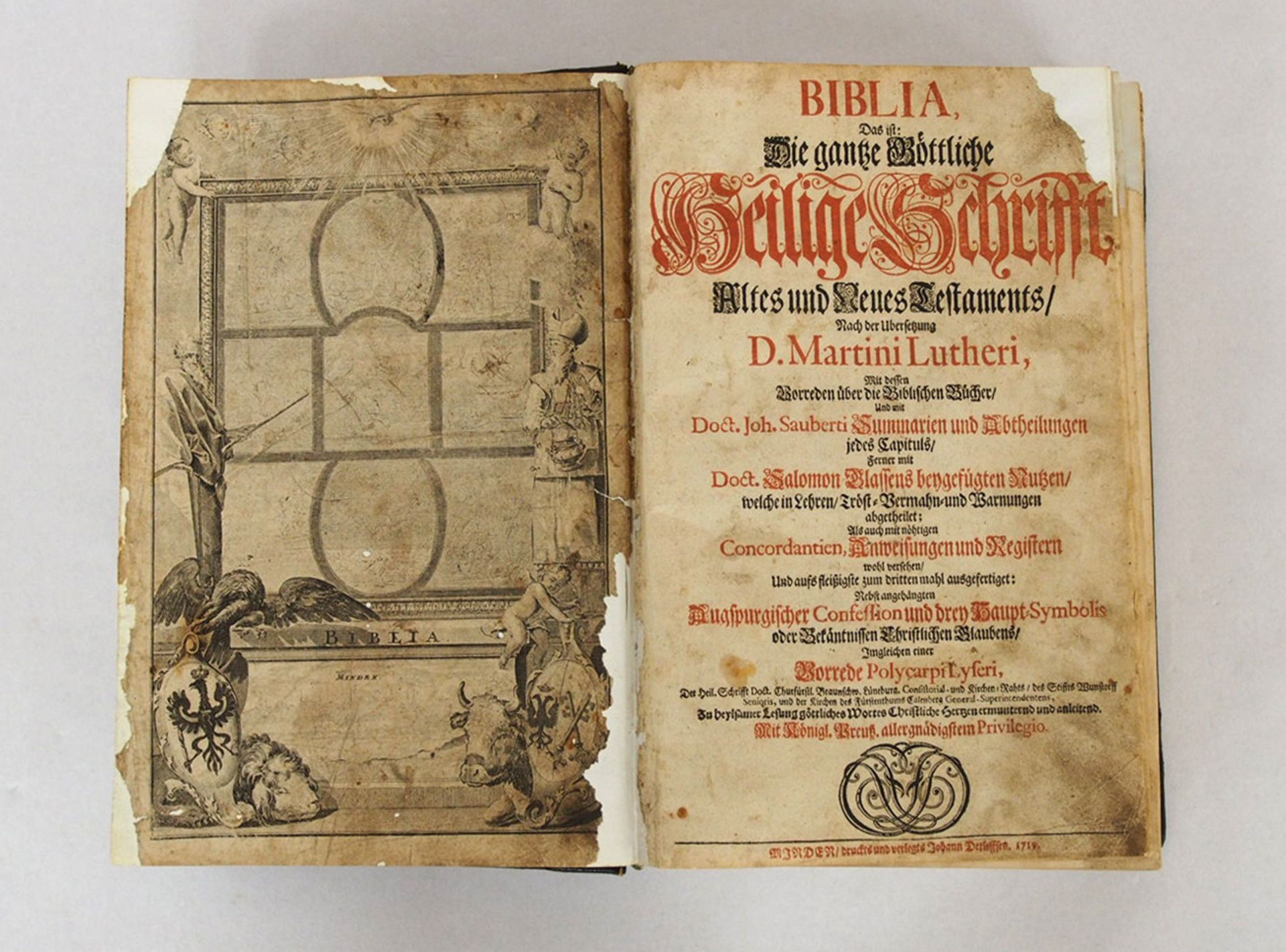 LUTHER, Martin: Biblia - Das ist: Die gantze göttliche Heilige Schrift Altes und Neues Testaments