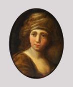 FLÄMISCHER MEISTER: Porträt einer Frau mit Turban (Sibylle?)