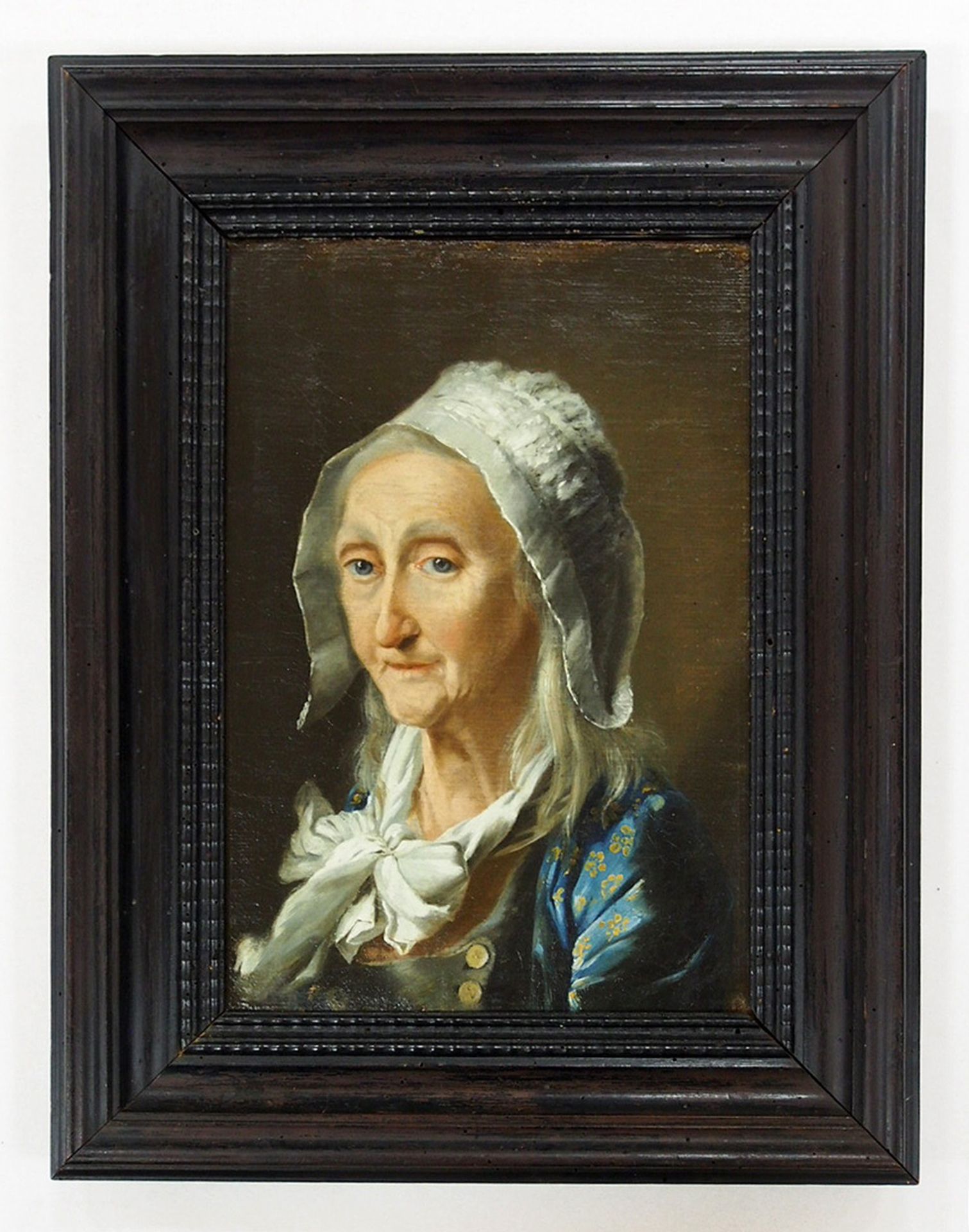 FRANZÖSISCHER MEISTER: Porträt einer alten Frau mit Haube - Bild 2 aus 2