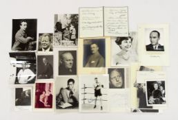 Konvolut Photos und Autogrammkarten 20. Jahrhundert