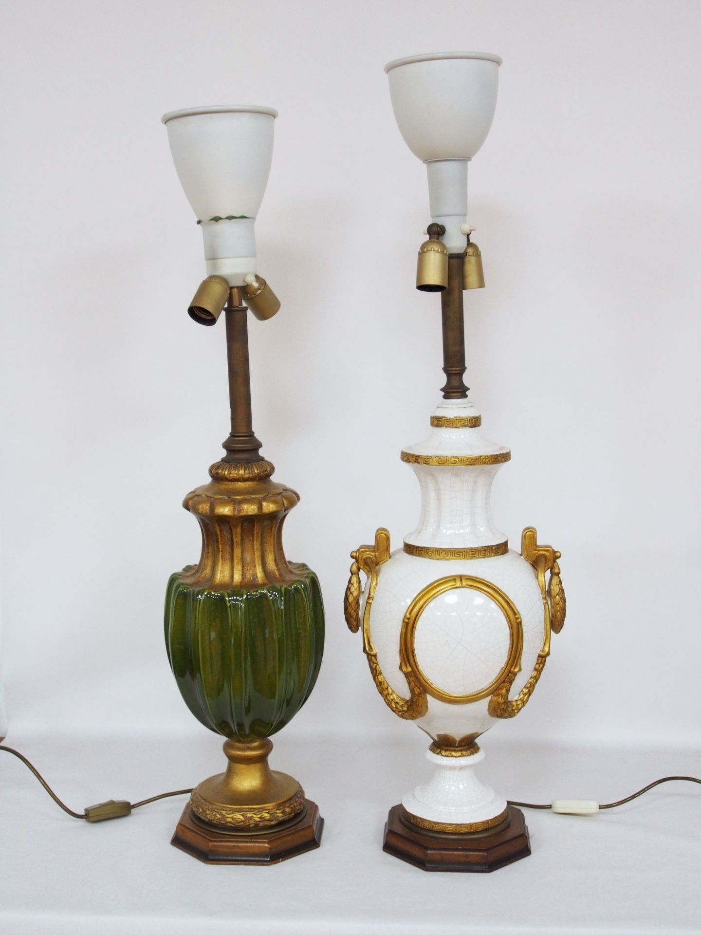 Zwei dreiflammige Tischlampen - Image 2 of 2