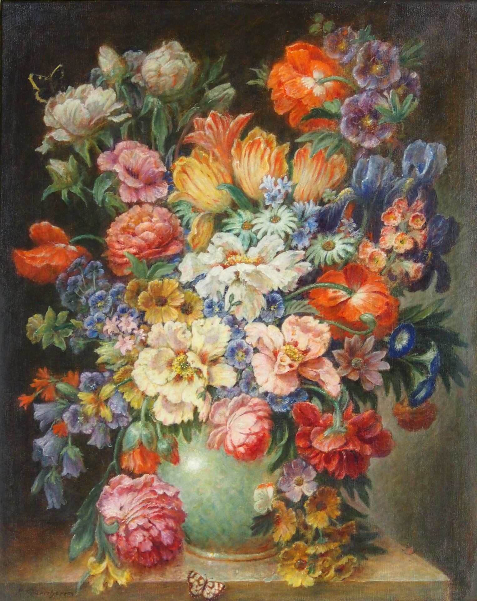 THURNHERR, Ferdinand: Blumenstilleben mit Schmetterling - Bild 2 aus 3