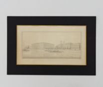 MANDEL, Eduard Johann August: Perspectivische Ansicht des Gebäudes der allgemeinen Bauschule zu Berl