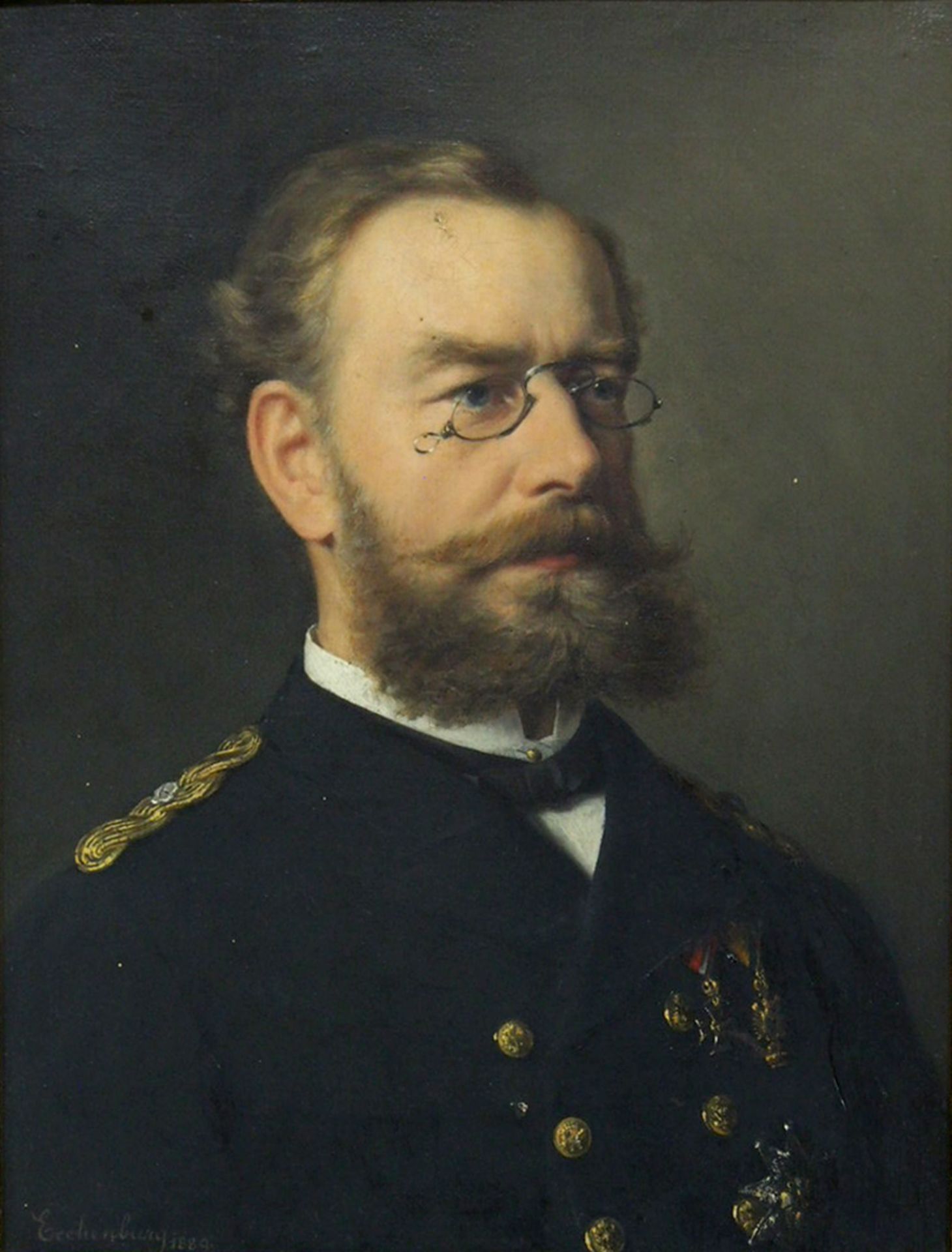 ESCHENBURG, Marianne von: Portrait Victor Freiherr von Kalchberg (1843-1924) - Image 2 of 3