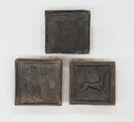 3 gotische Nürnberger Ofenplatten