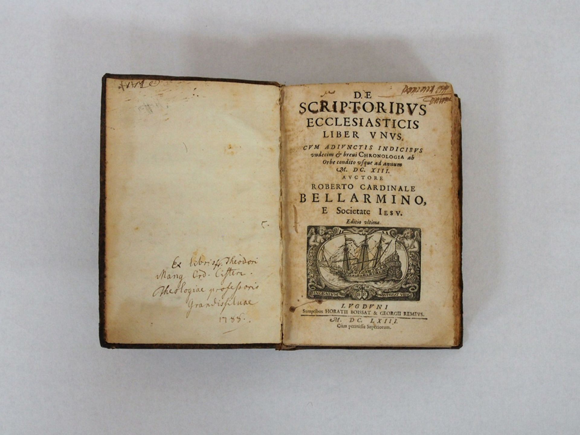 Bellarmin, Robert: De scriptoribus ecclesiasticis liber unus ...