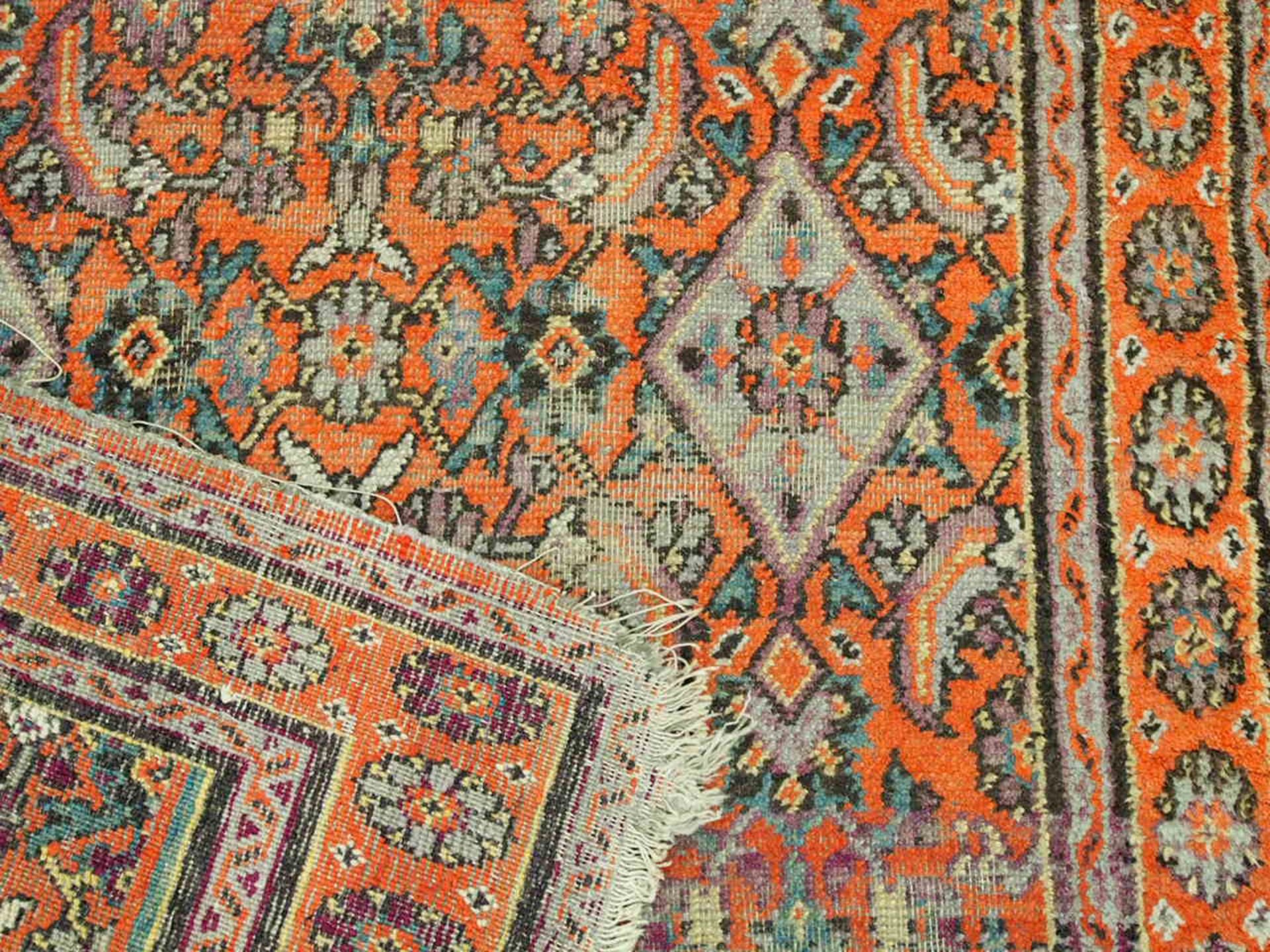 2 Samarkand, um 1900, 130 x 90 cm bzw. 233 x 65 cm, Zustand C/D - Image 2 of 3