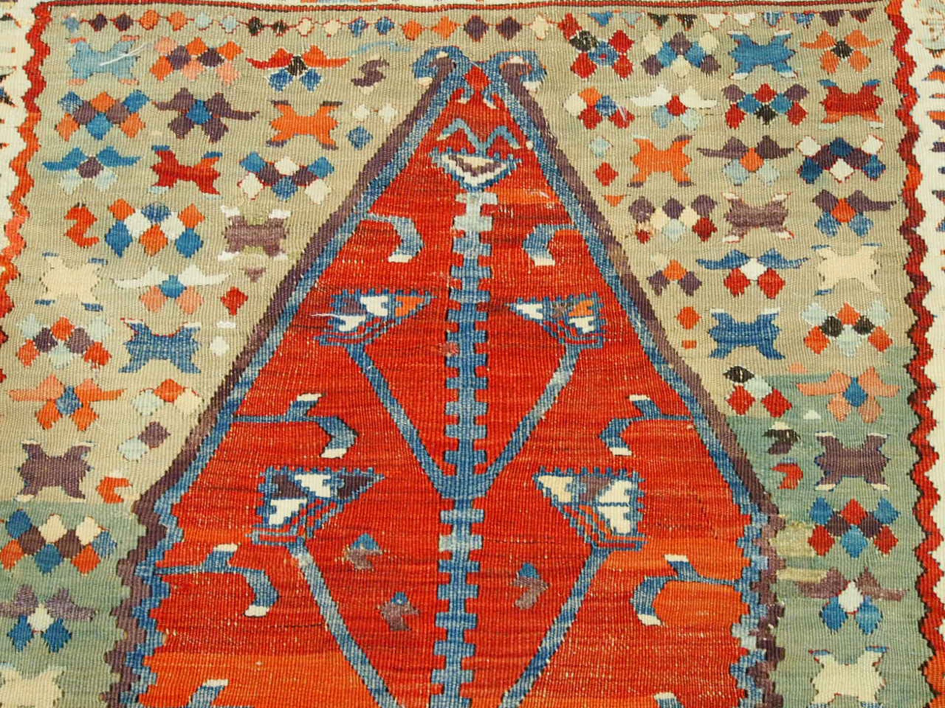 Gebetskelim, Anatolien, um 1900, 120 x 98 cm, Zustand C/D - Image 3 of 3