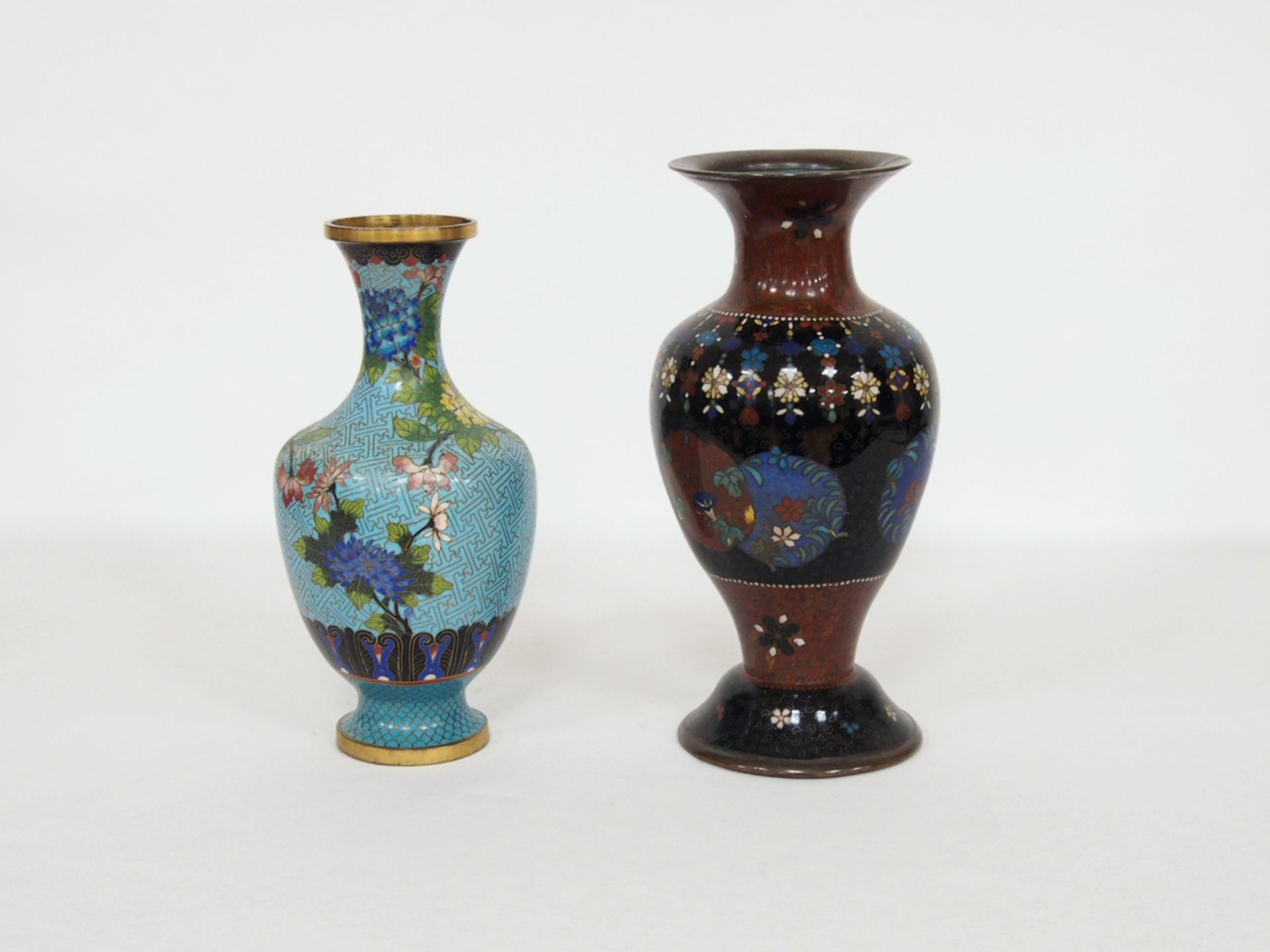 2 Vasen Cloisonné