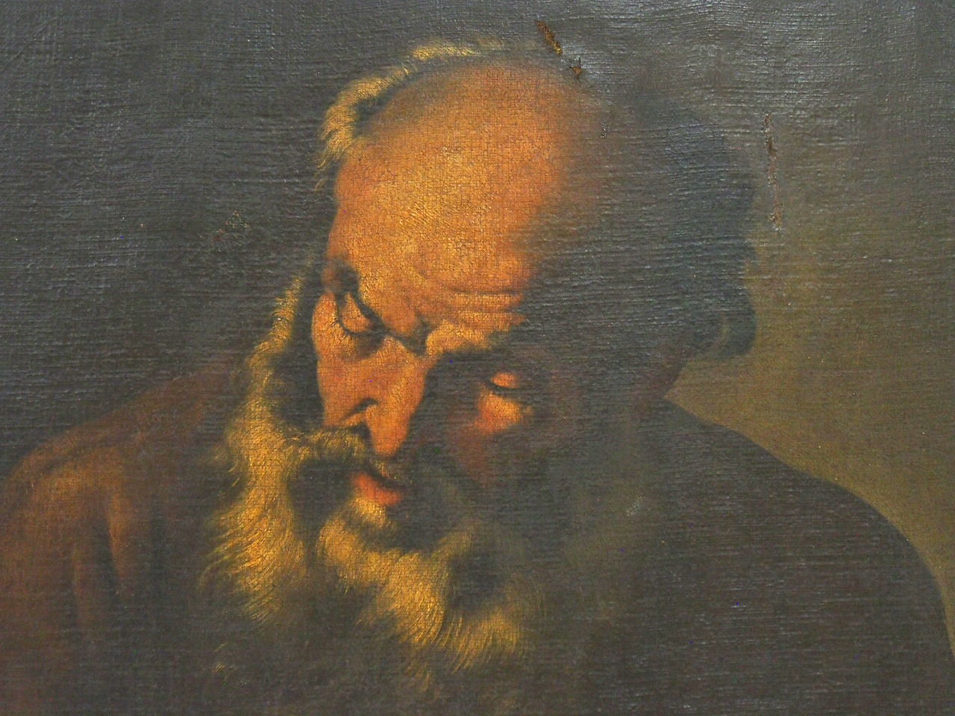 ITALIENISCHER MEISTER: Portrait eines Philosophen - Image 4 of 4