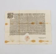 Urkunde von 1643