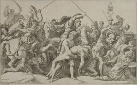 SCULTORI, Diana: Menelaos mit dem Körper des Patroklos