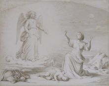 KNAUR, Hermann: Ein Engel erscheint einer Pilgerin in der Not