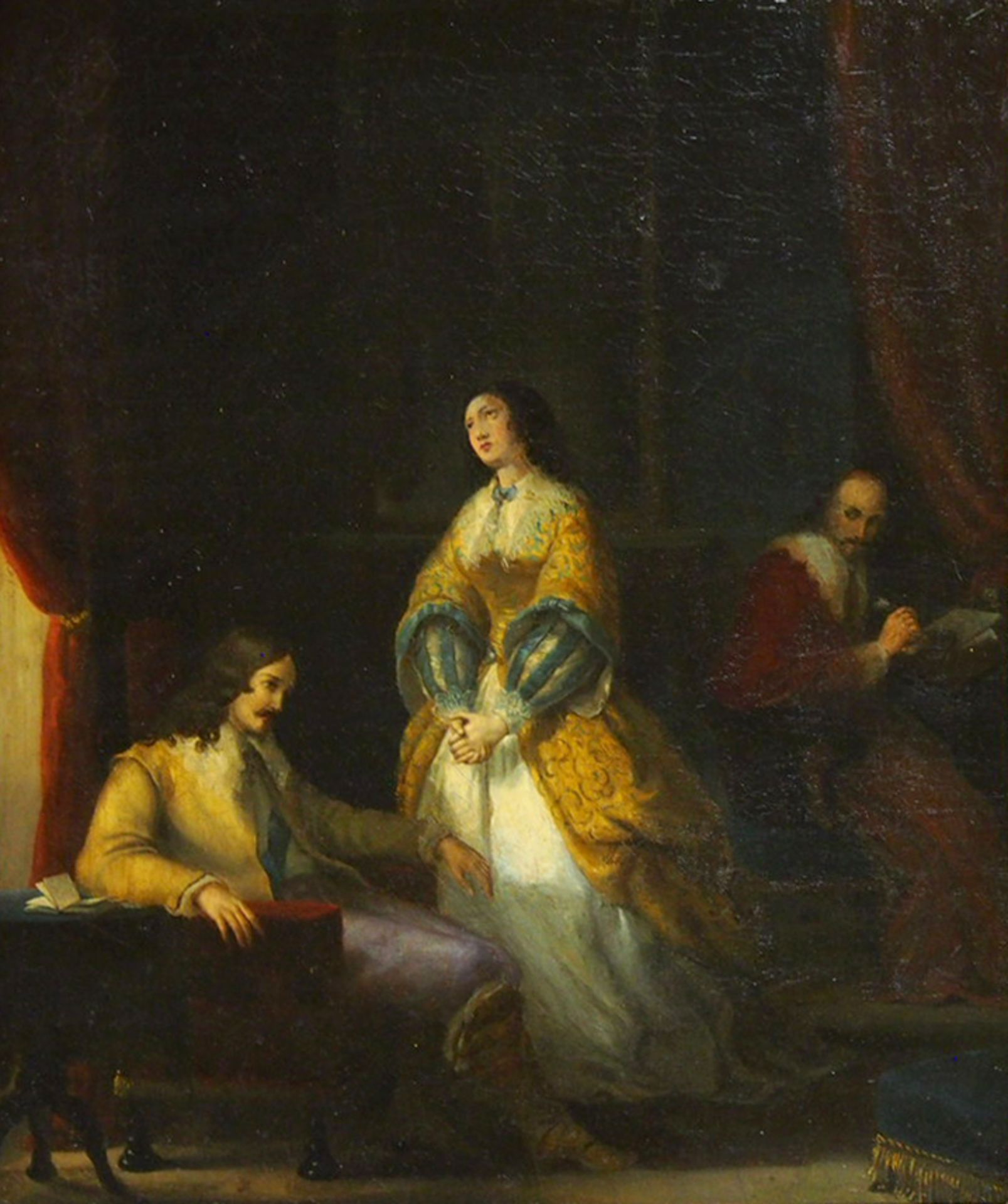 FRANZÖSISCHER MEISTER: Ludwig XIII und seine Frau mit Richelieu - Image 2 of 2