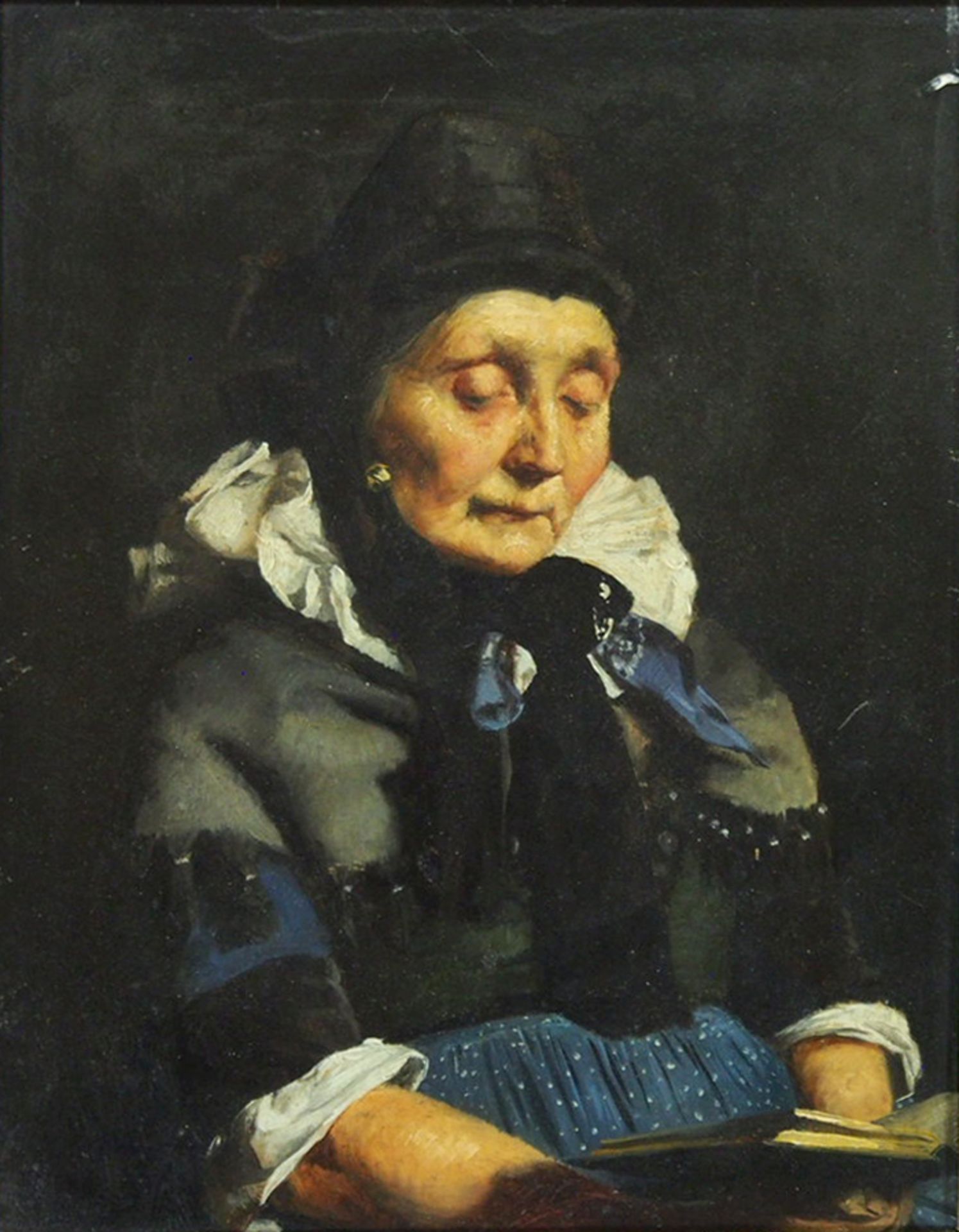 DEUTSCHER MEISTER: Porträt einer alten Bäuerin - Image 2 of 2