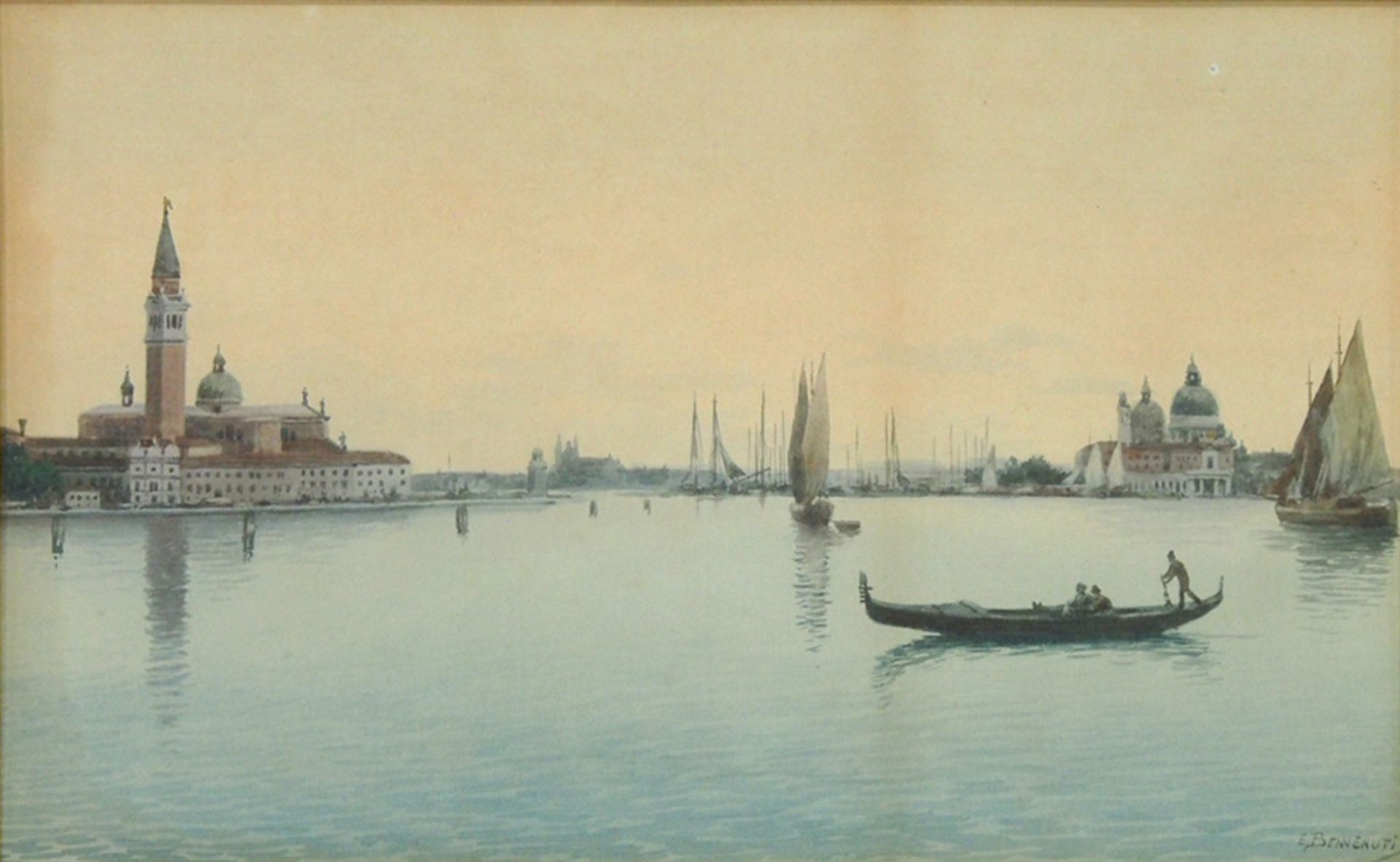 BENVENUTI, Eugenio: Canale Grande von Venedig - Image 2 of 2