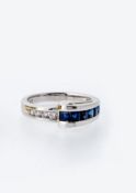 Saphir-Brillant-Ring