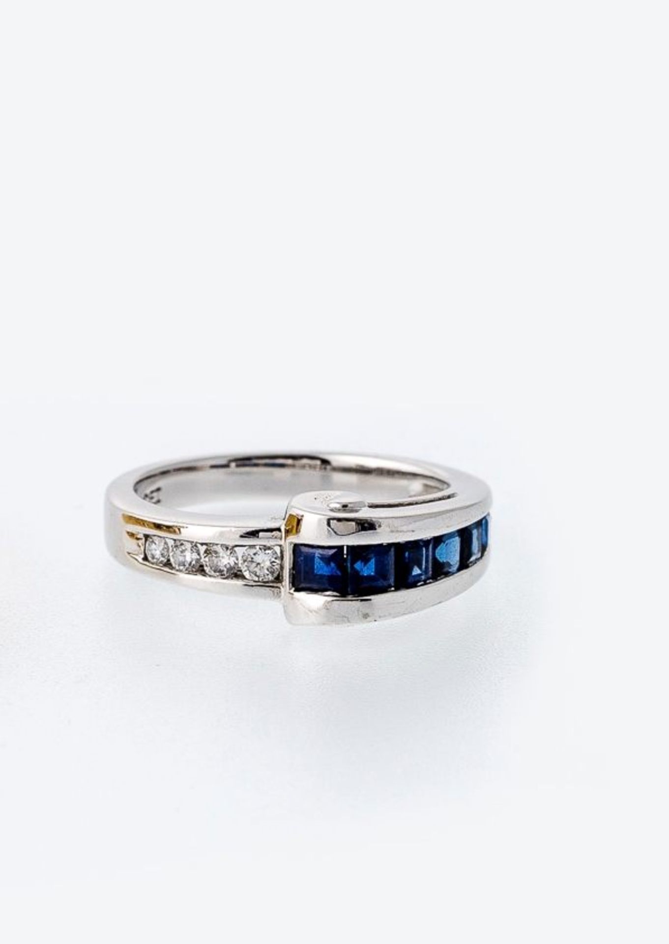 Saphir-Brillant-Ring