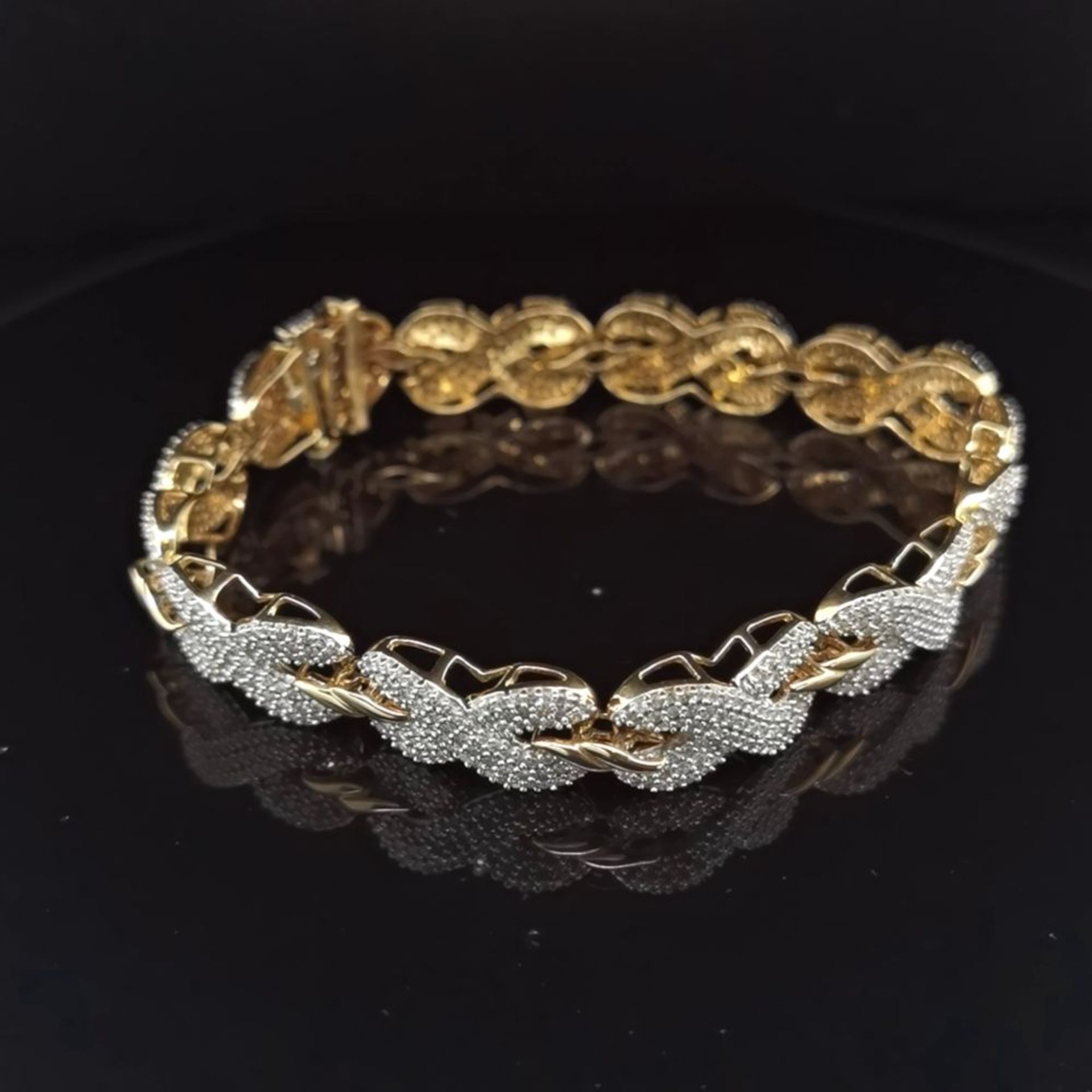 Brillant-Armband, 585 Gold 23