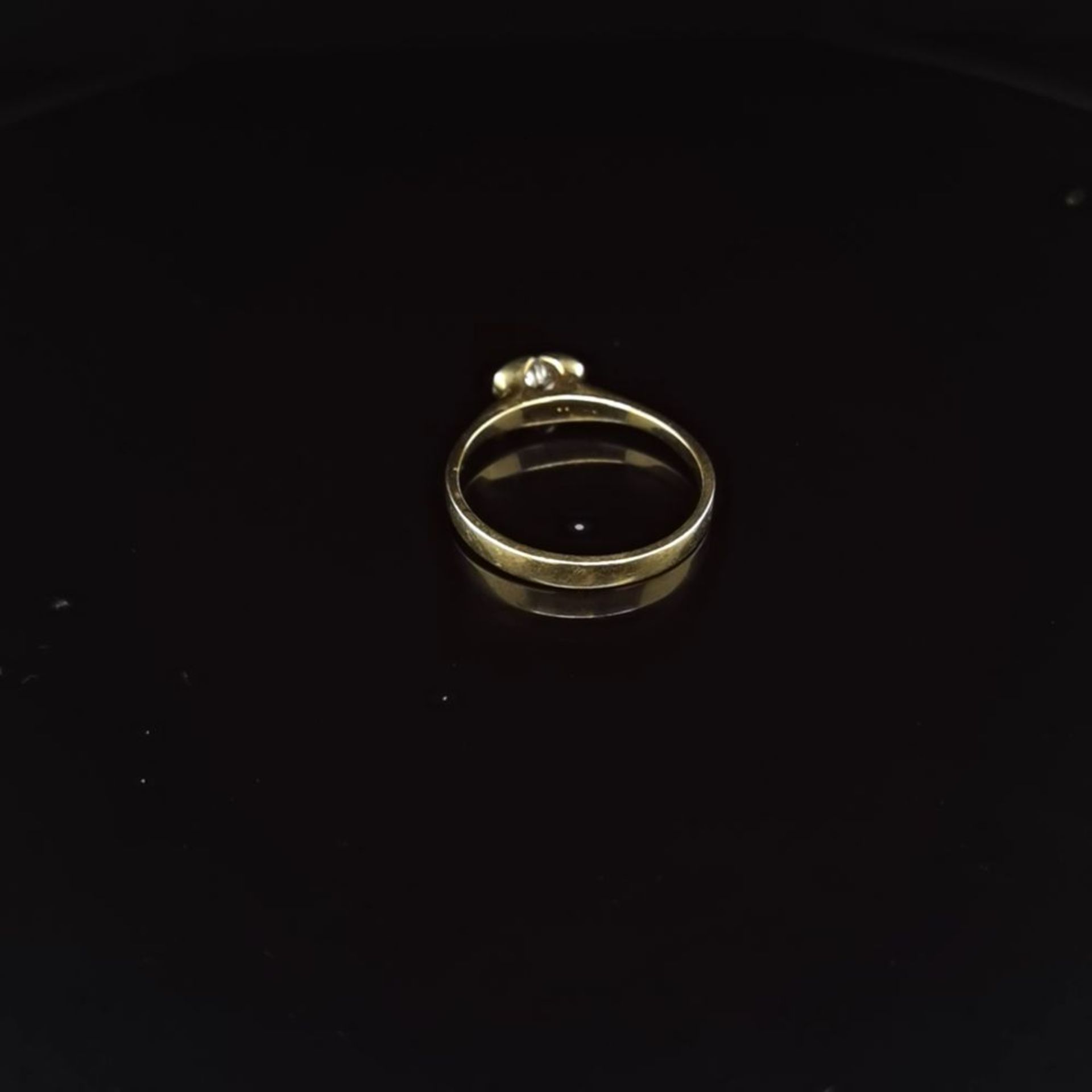 Brillant-Ring, 585 Gelbgold 2 - Bild 3 aus 3