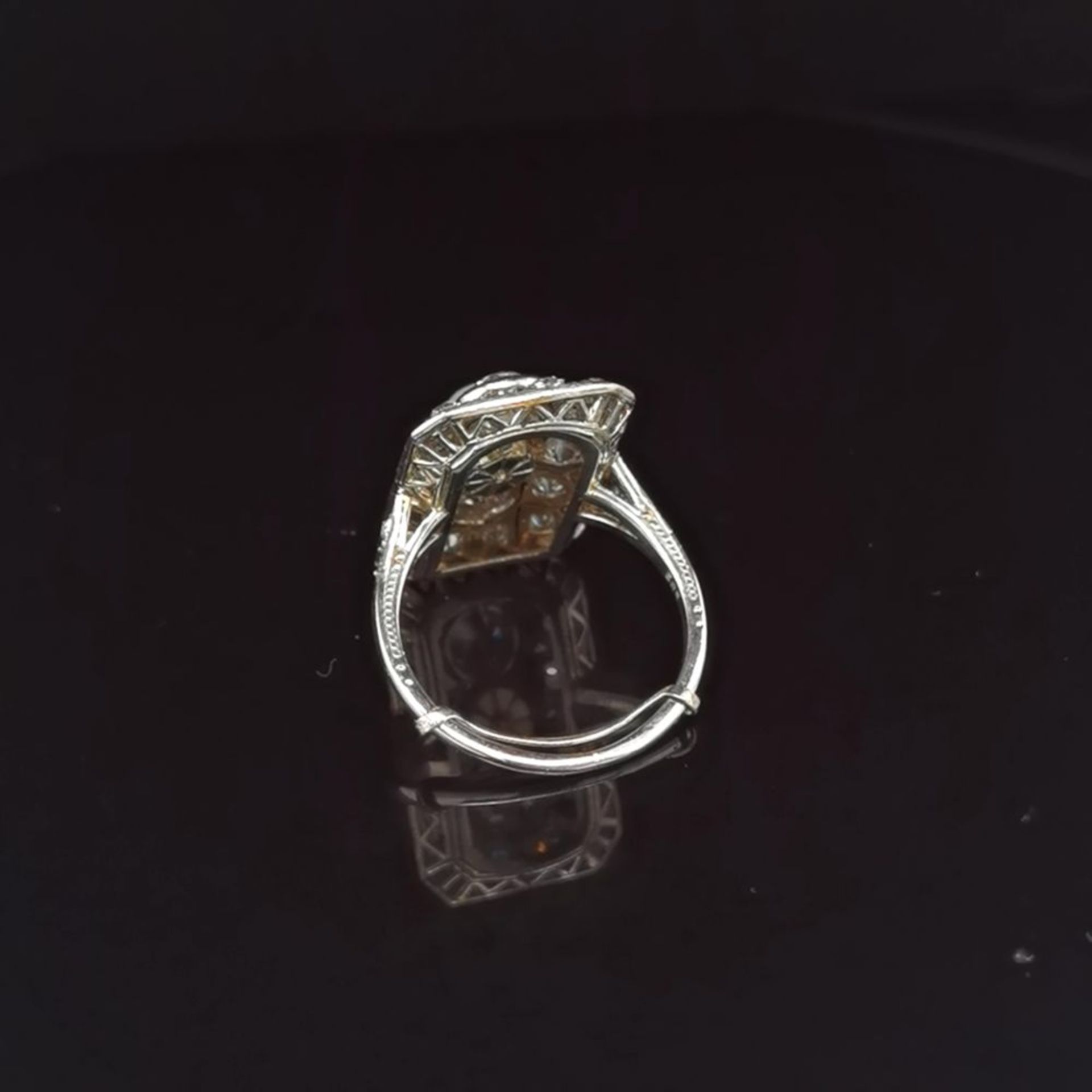 Perl-Diamant-Ring, 585 Weißgold 5,5 - Image 3 of 3