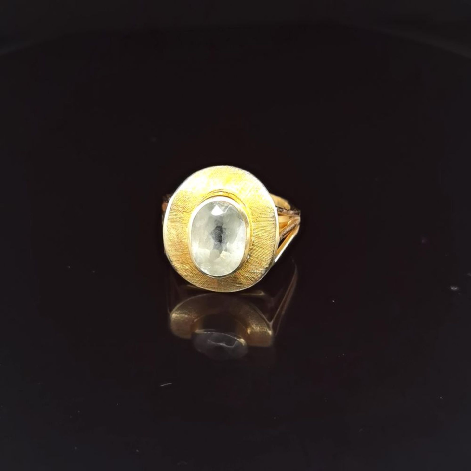 Aquamarin-Ring, 585 Gelbgold 5,7