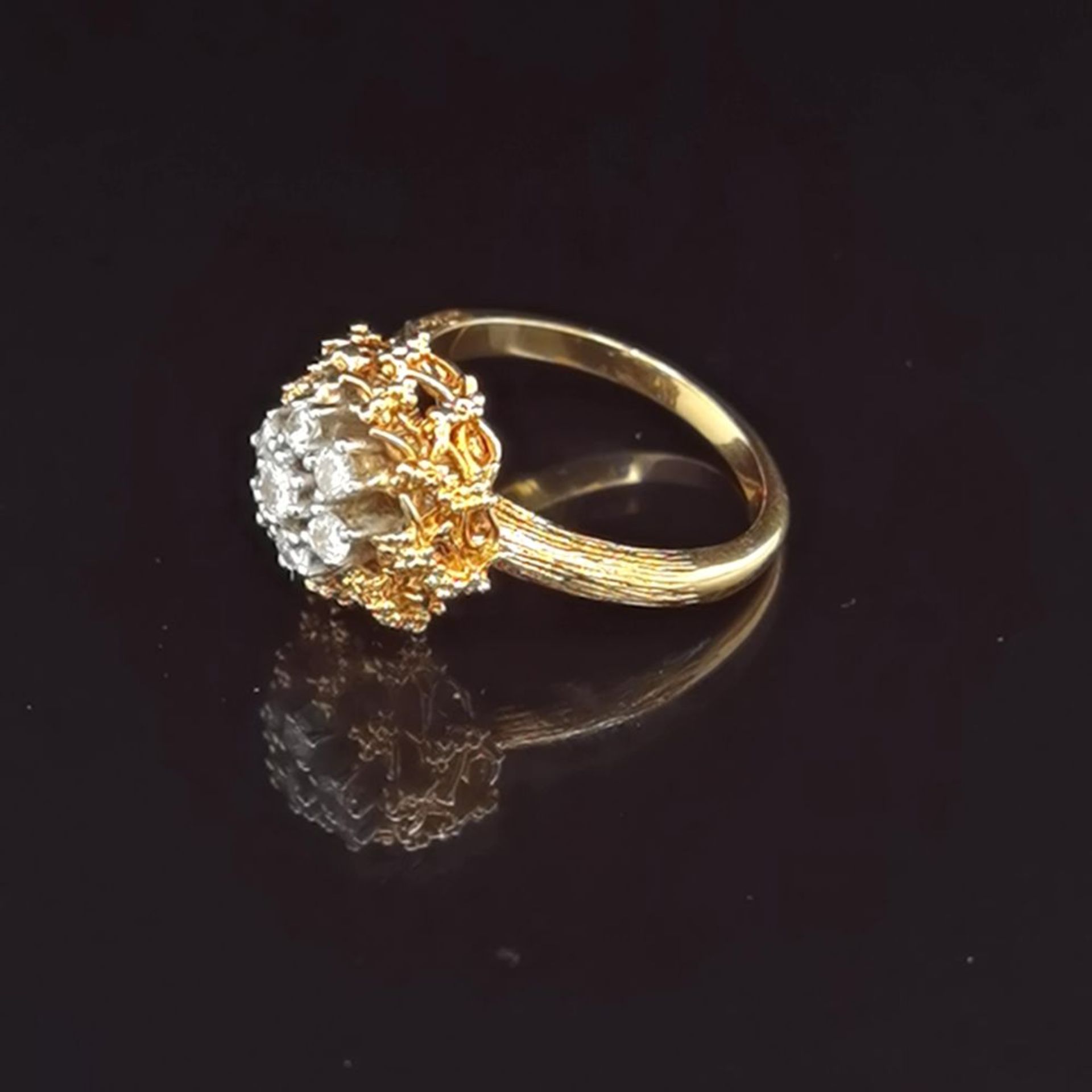 Brillant-Ring, 750 Gold 6,8 - Image 2 of 3