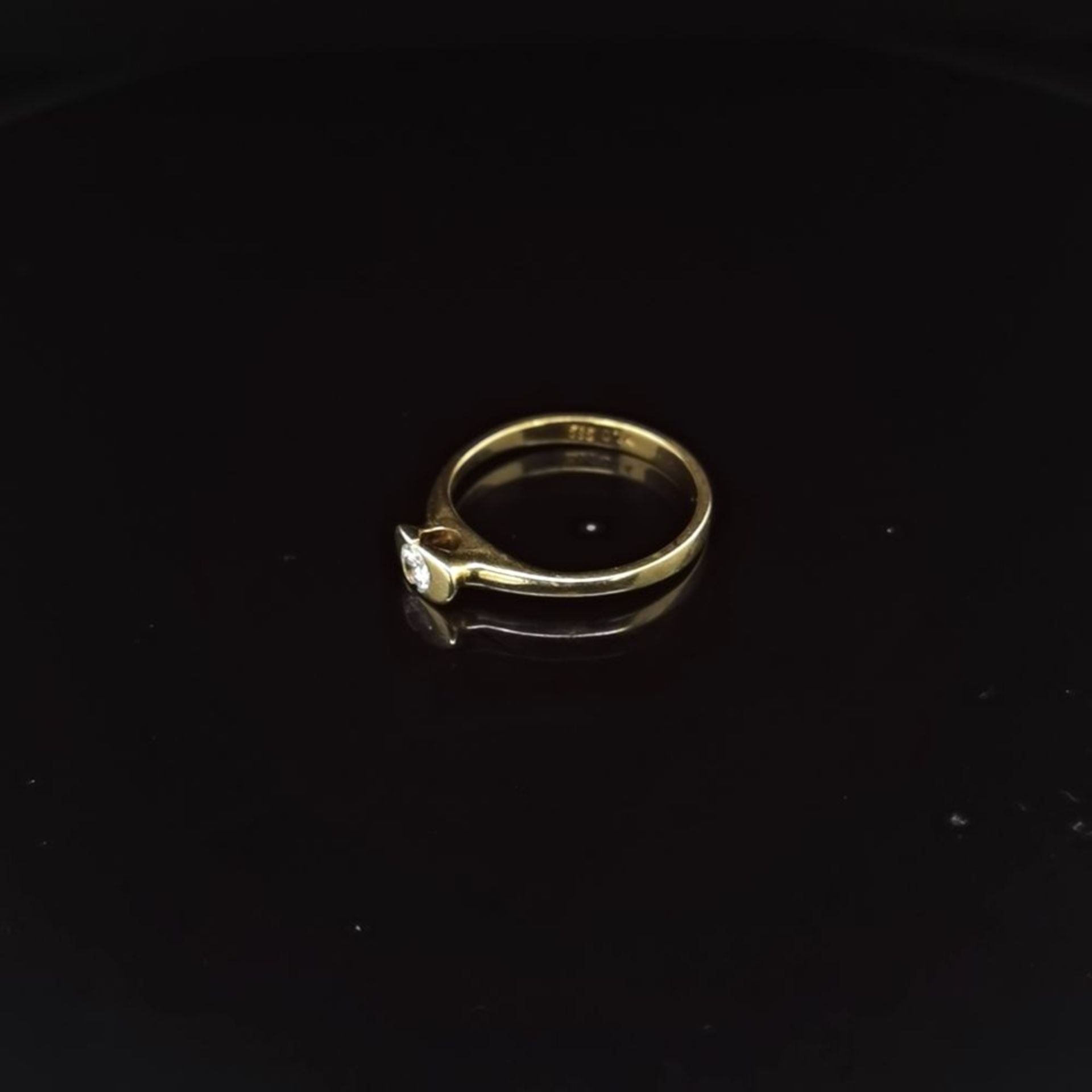 Brillant-Ring, 585 Gelbgold 2 - Bild 2 aus 3