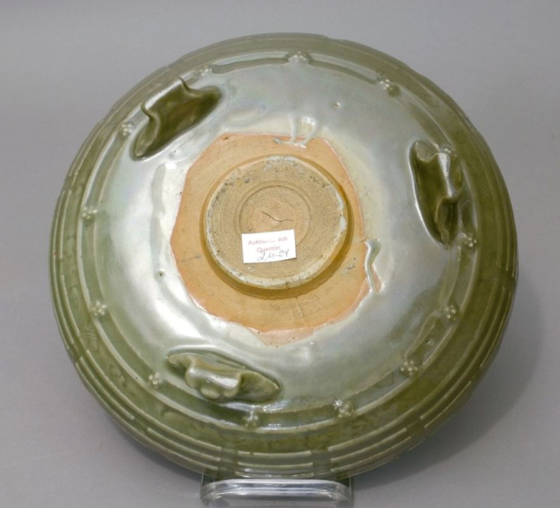 China, Schale, Keramik, Seladon Rund - Bild 2 aus 2