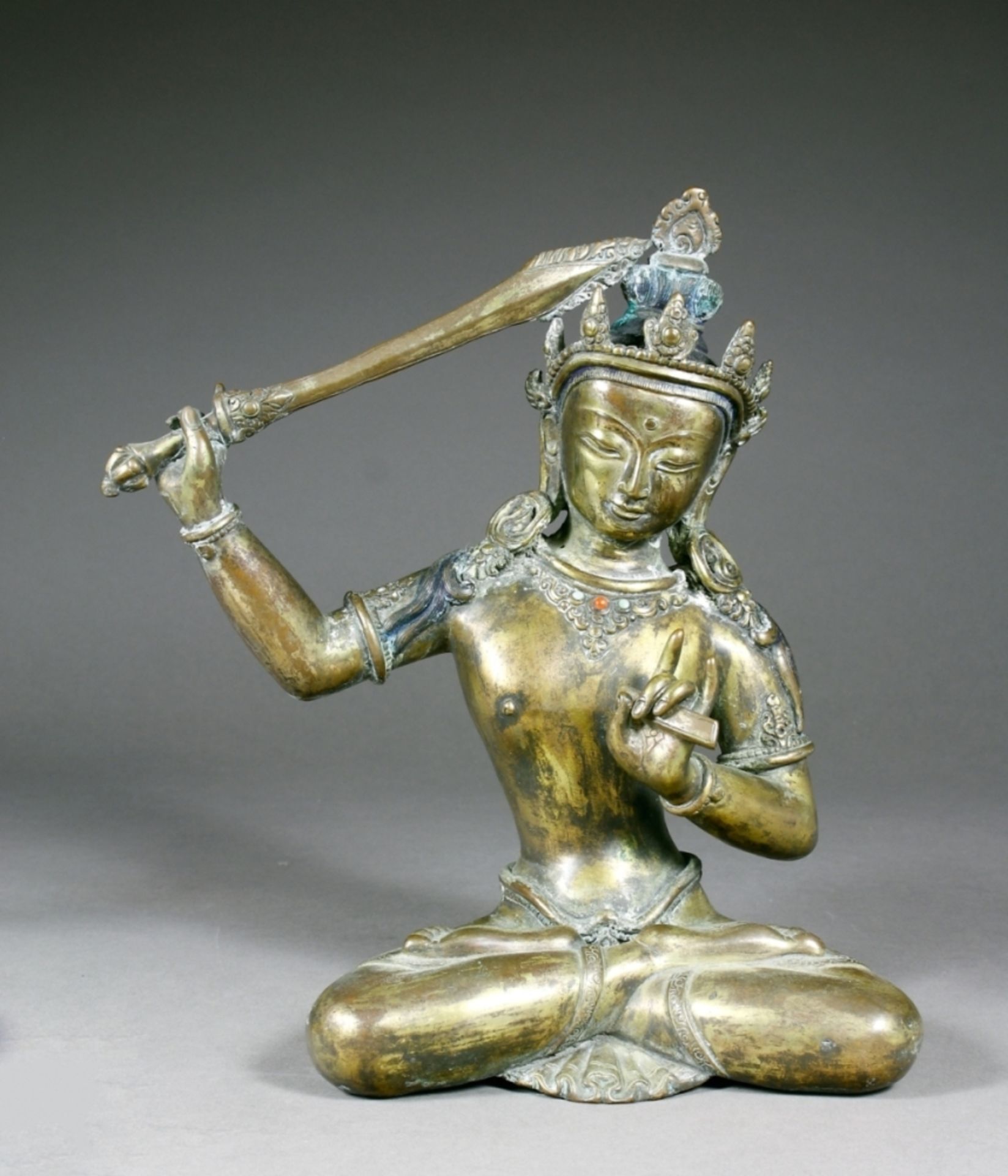 Tibet, Buddha, Bronze, in meditativer