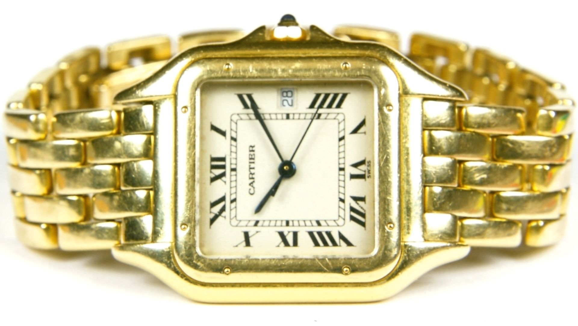 Uhr, Armbanduhr, Cartier, Quartz,