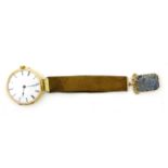 Uhr, Taschenuhr mit Chatelaine, 585er