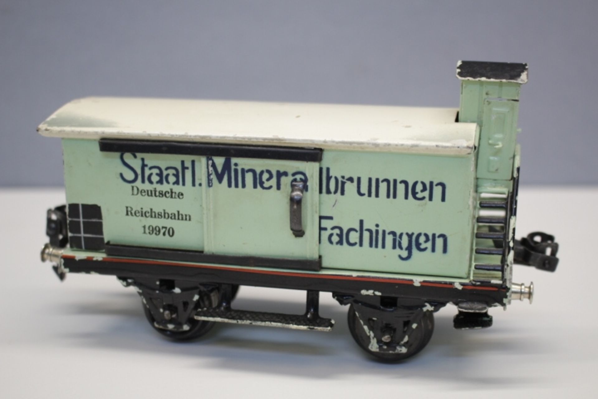 Märklin Spur 0 Staatlich Mineralbrunnen Fachingen Hochsthendes Bremserhaus Nr.19970 bespielt um