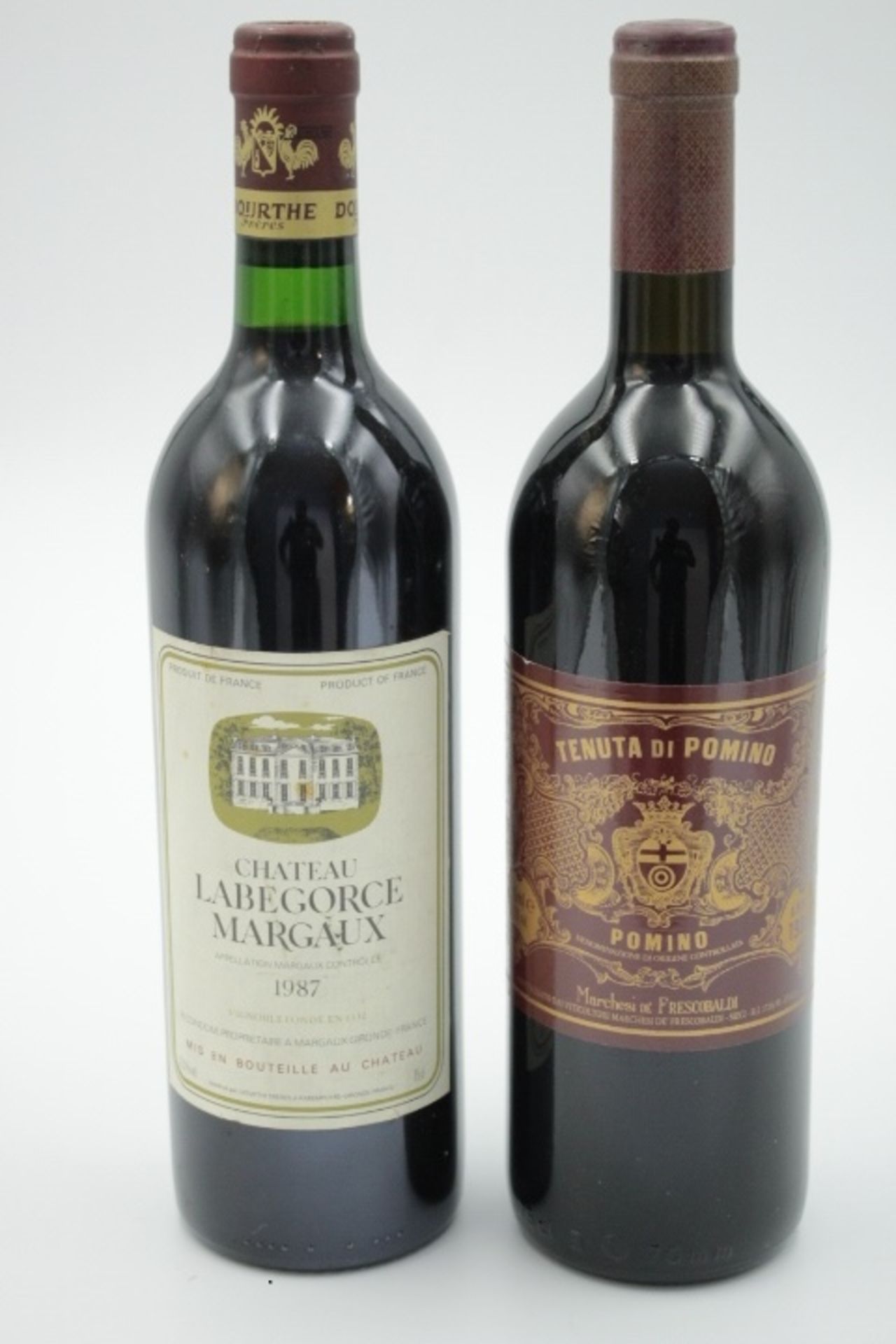 Paar Flaschen Rotwein 1.Tenuta di Pomino 1986 Marchesi de Frescobaldi,Italy 750 ml 12% Vol. 2.