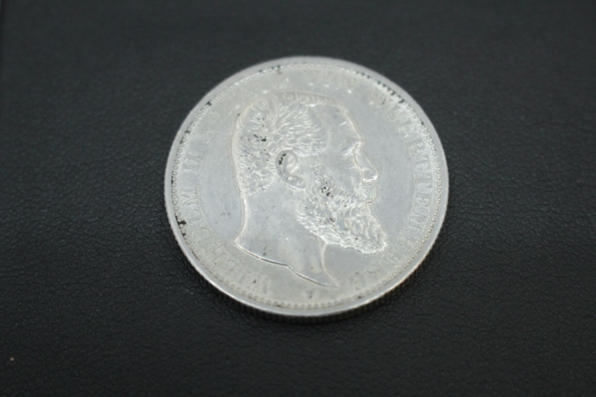 2 Mark Deutsches Reich 1900 Wilhelm II König von Württemberg Silber 11,2gr. gebraucht