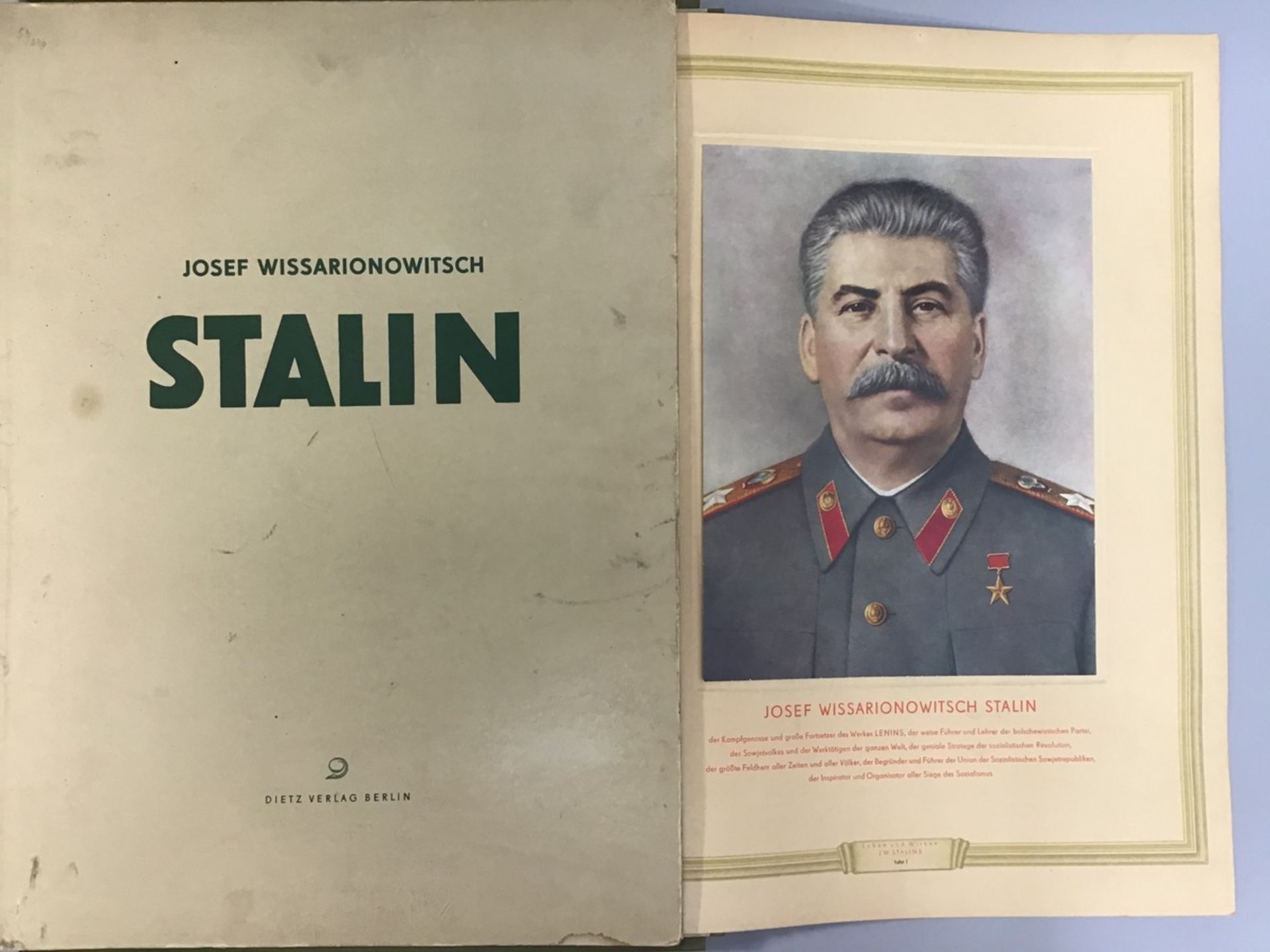 Josef Wissarionowitsch Stalin, Dietz Verlag Berlin 1953, Marx-Engels-Lenin Institut beim ZK d.