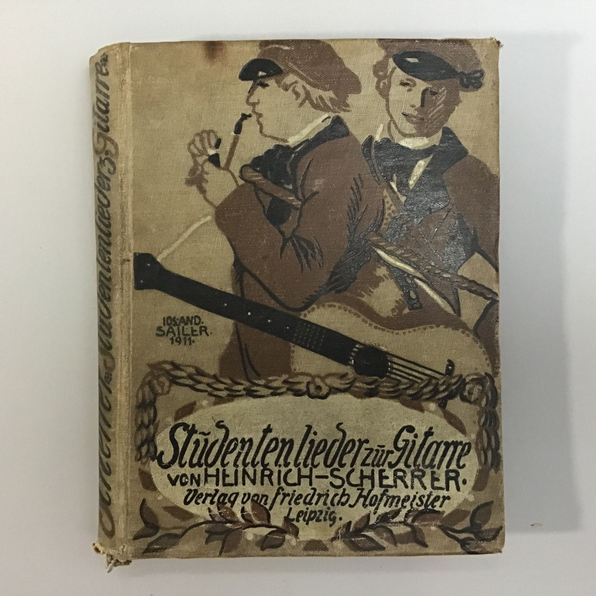 Studentenlieder zur Gitarre von Heinrich-Scherrer, Verlag von Friedrich Hofmeister, Leipzig 1916,