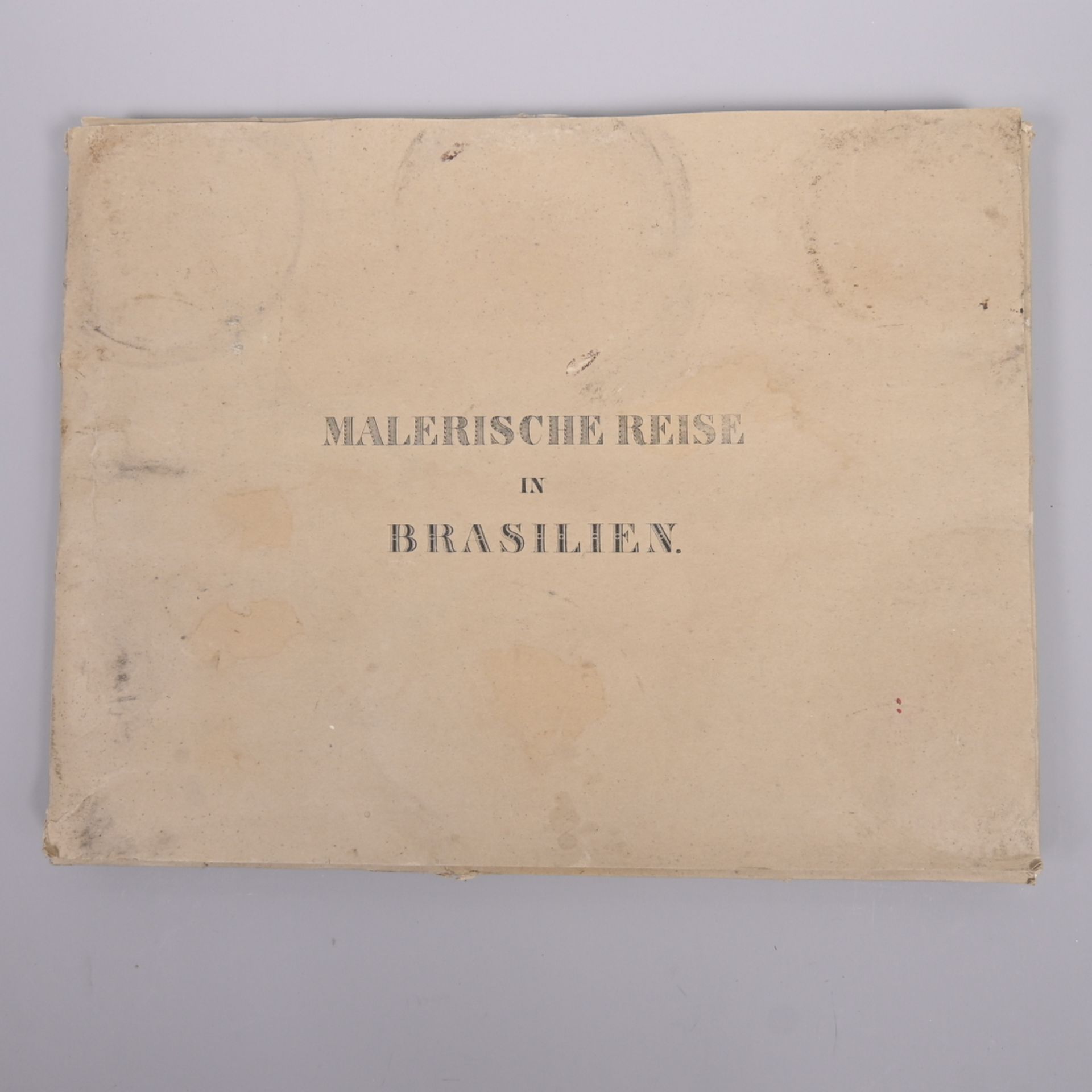 "Malerische Reise in Brasilien", Bildtafelmappe (43,5x33,5cm), Lithographische Kunstanstalt